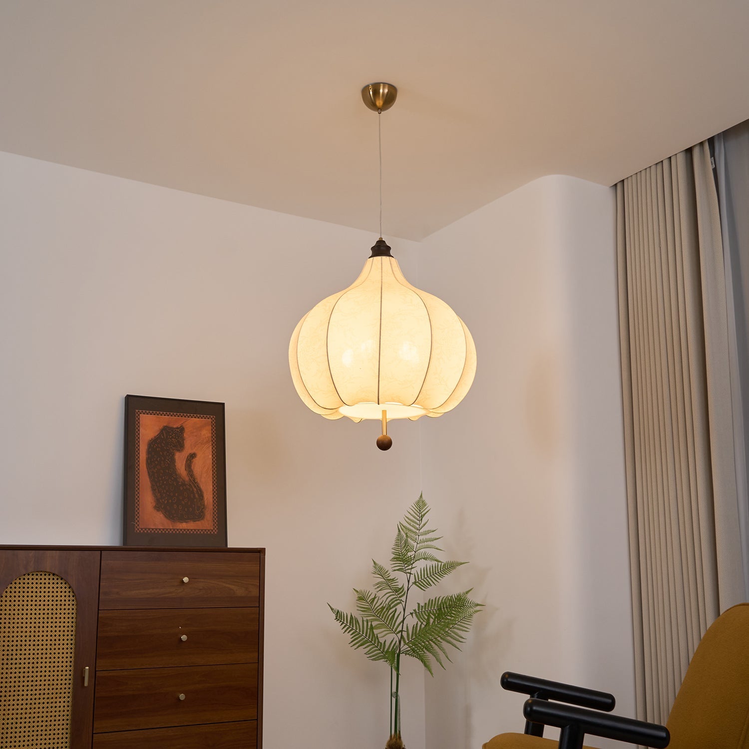Lanterna Fabric Pendant Light - Letslighting