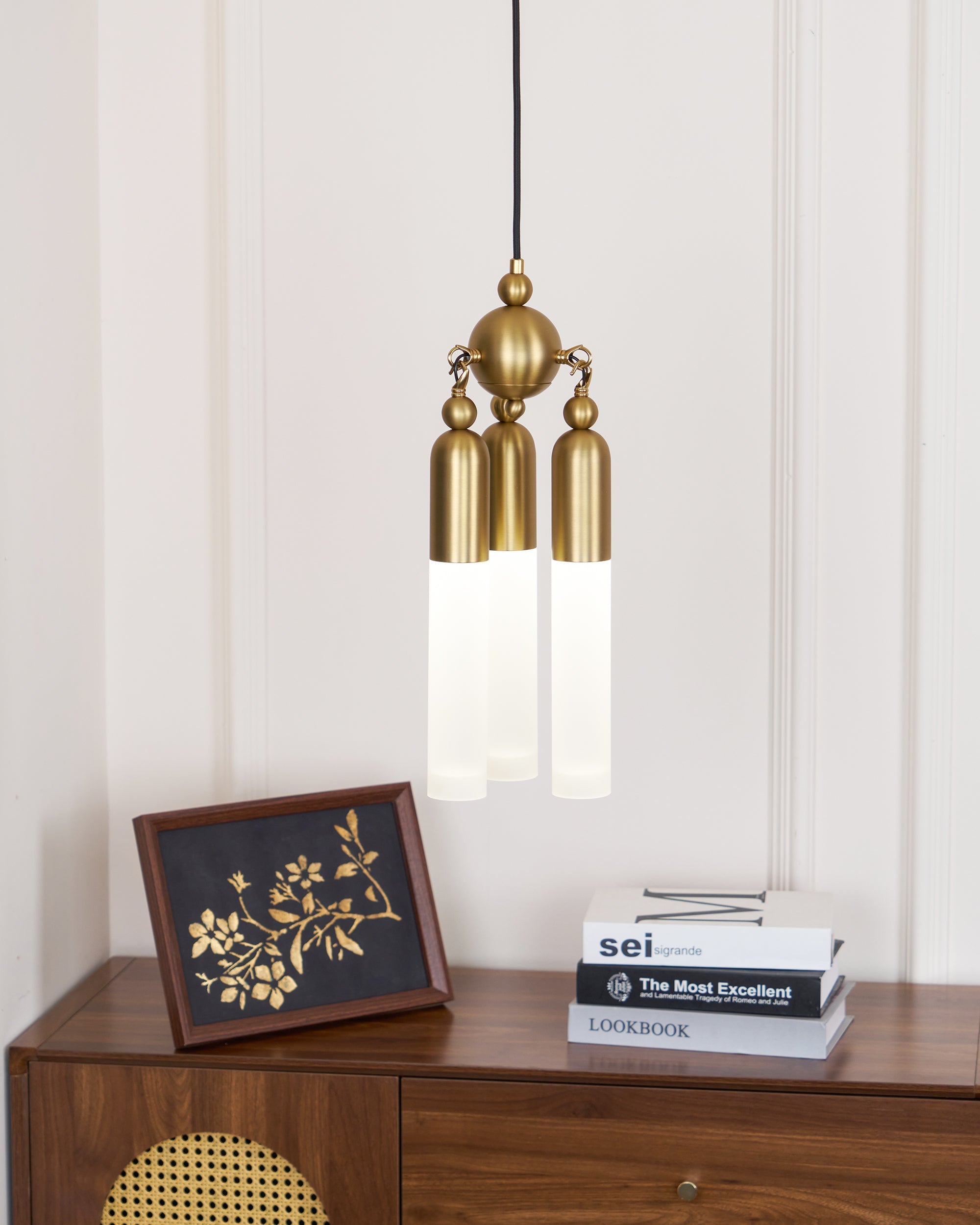 Tilt Modern Minimalist Metal Acrylic Pendant Lamp - Lamp Copper