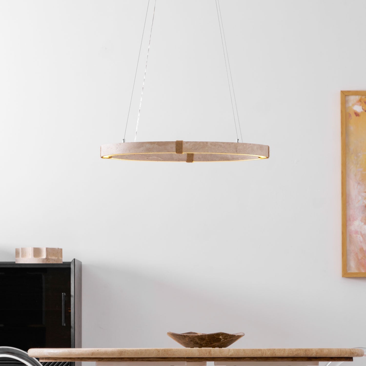 Alsilis Travertine Chandelier - Blowlighting