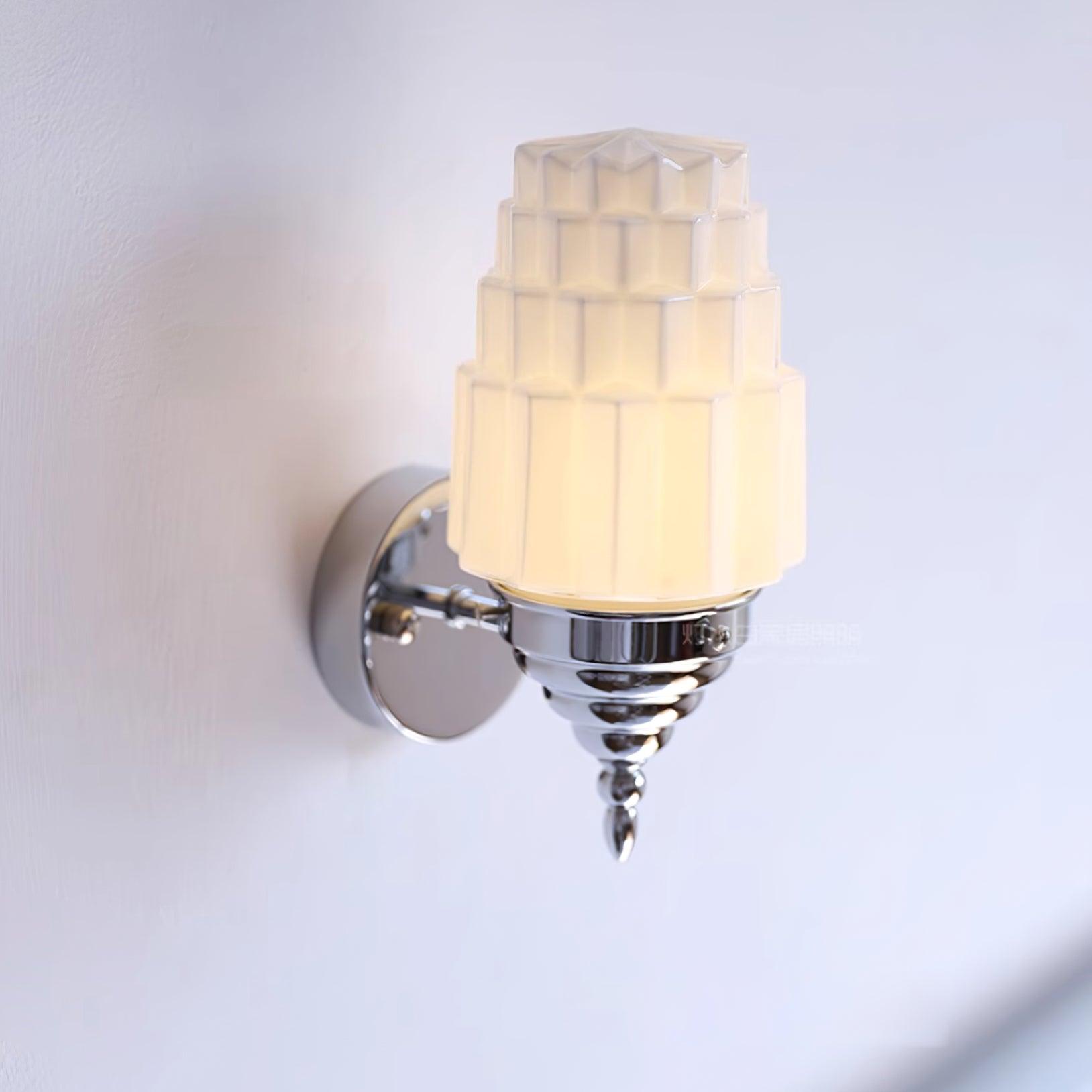 Wall Lamp Body Glass Cylinder Shade Art Deco Bedroom - Letslighting