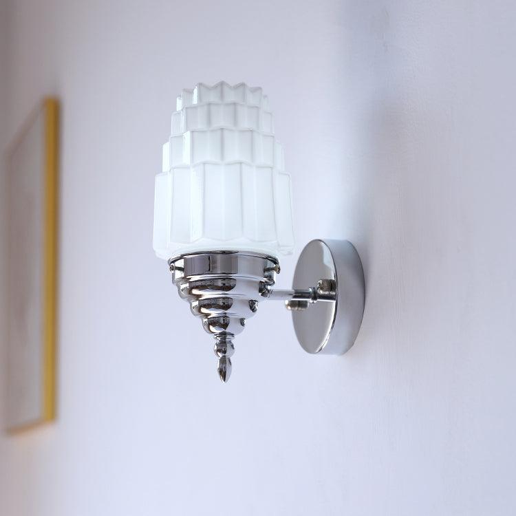 Wall Lamp Body Glass Cylinder Shade Art Deco Bedroom - Letslighting