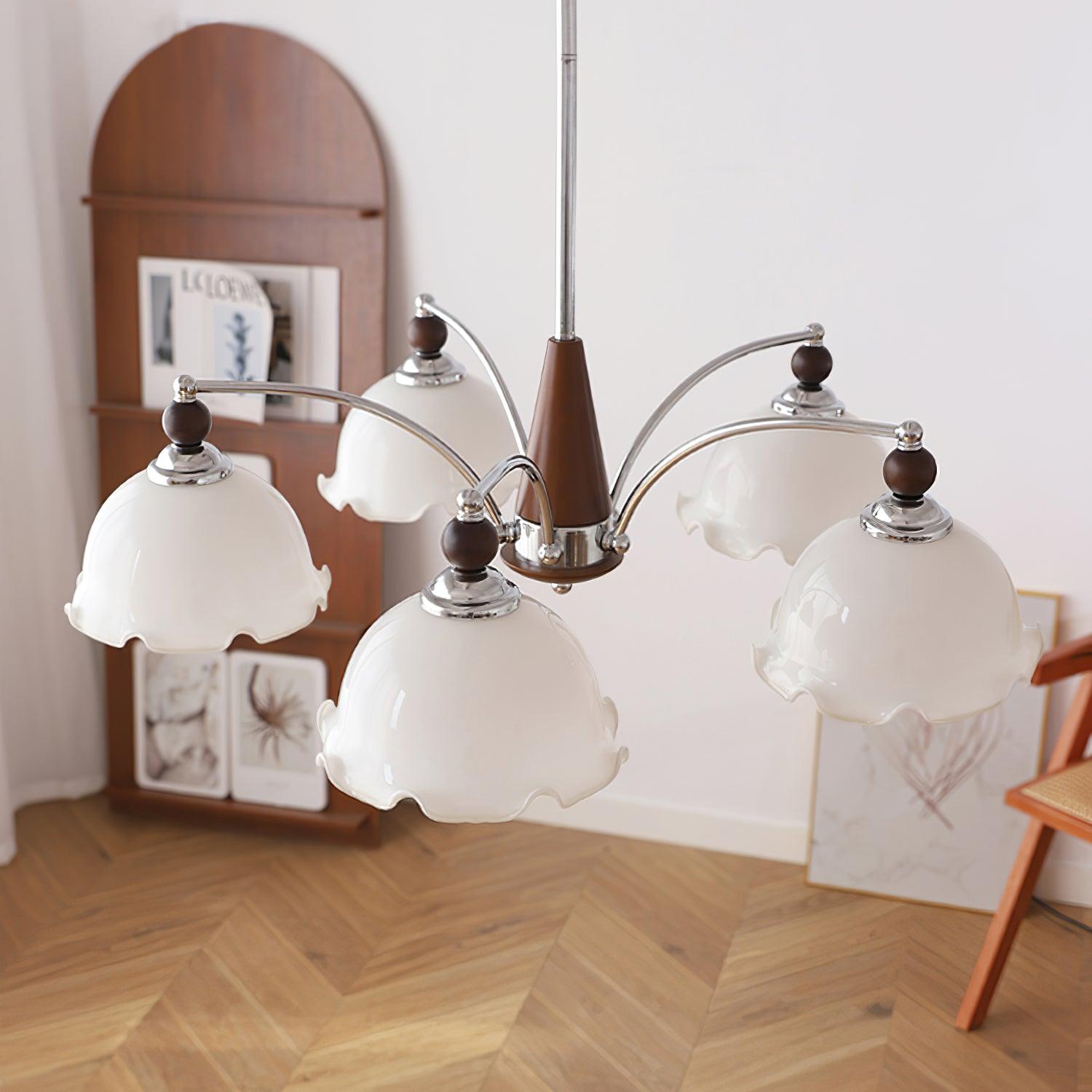 Claudia Flowers Chandelier Vintage Floral Elegance - Letslighting