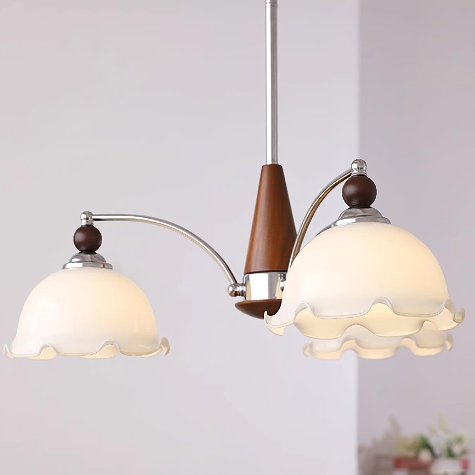Claudia Flowers Chandelier Vintage Floral Elegance - Letslighting