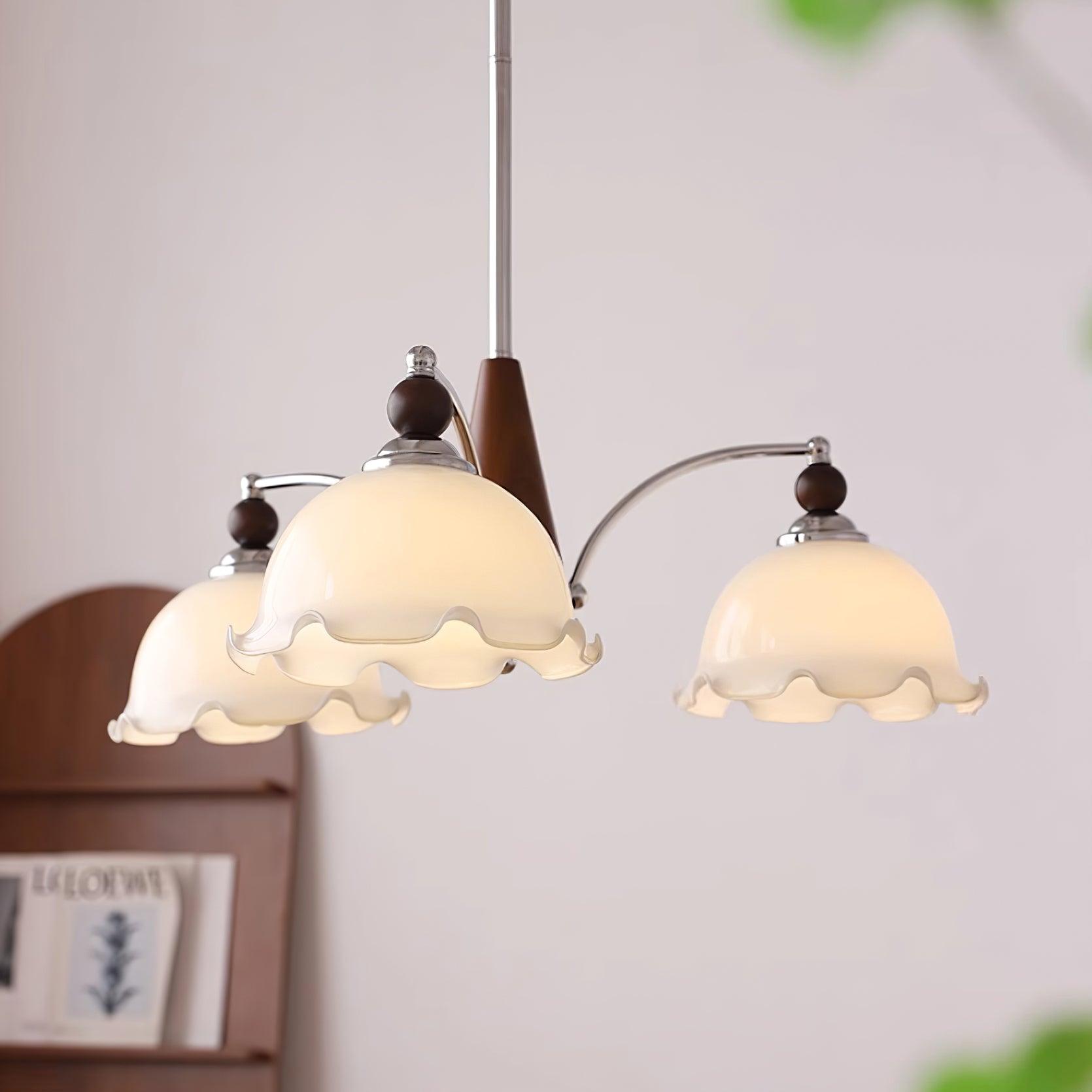 Claudia Flowers Chandelier Vintage Floral Elegance - Letslighting