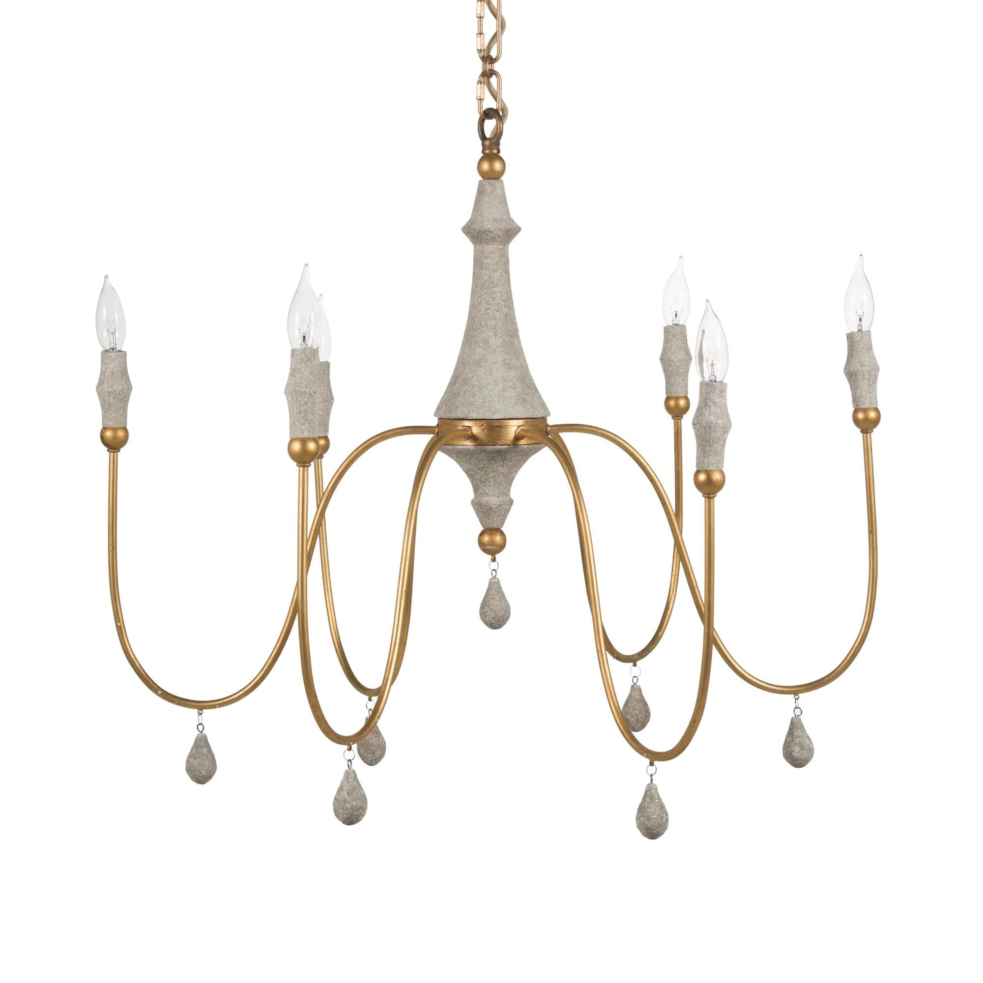 Arcad Vintage Industrial Wooden Metal Chandelier - Lamp Copper