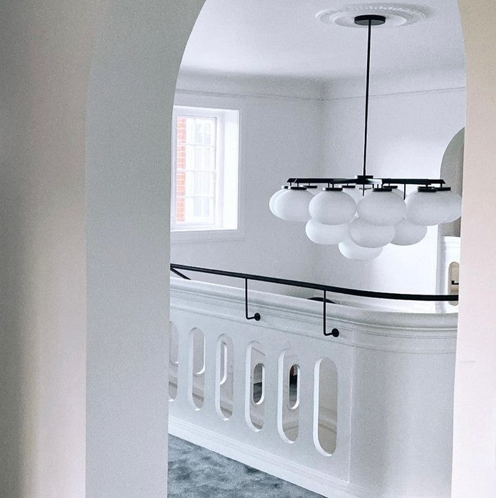 Edge Premium Elegance Brass Metal Glass Chandelier - Lamp Copper