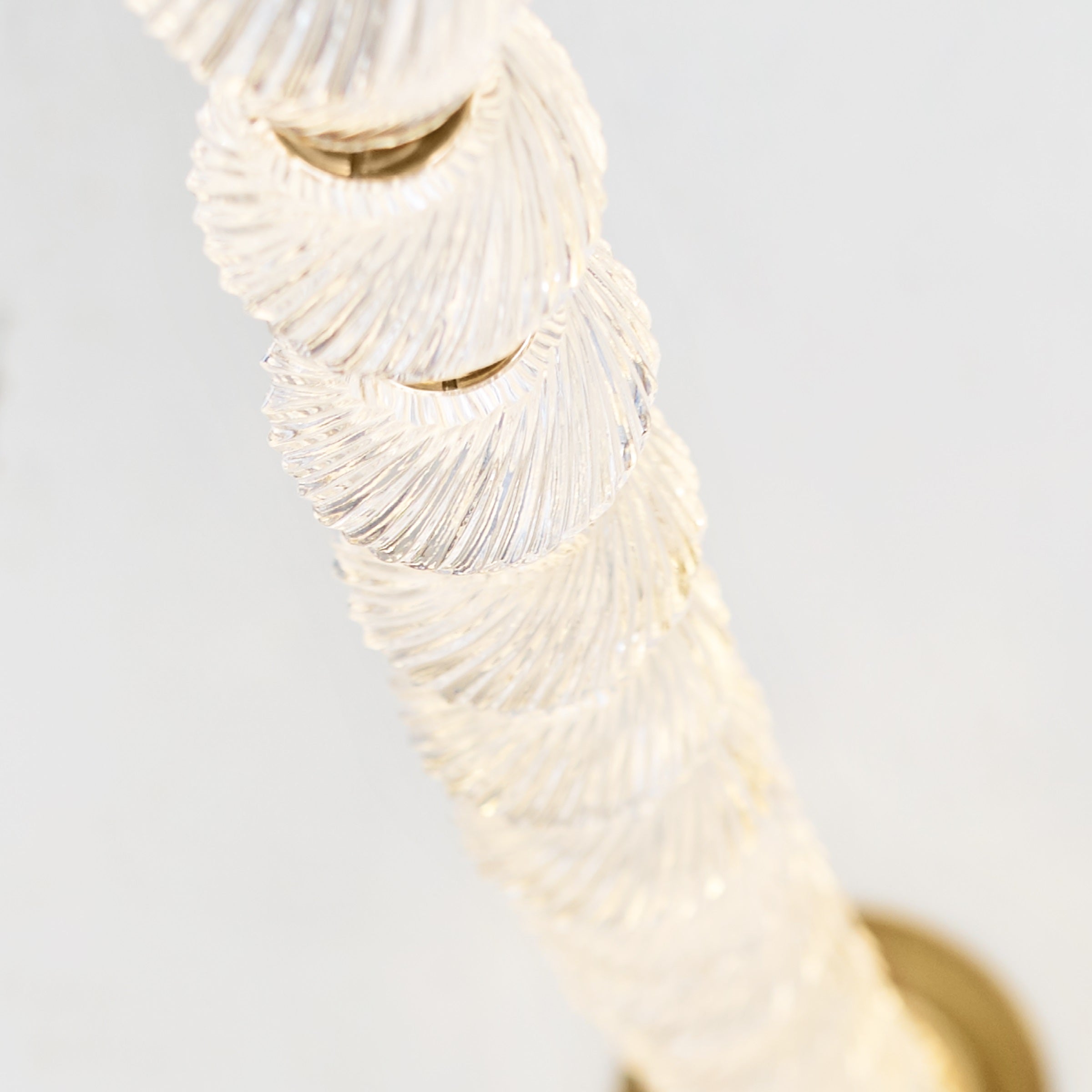 Karma Modern Minimalist Metal Glass Chandelier - Lamp Copper