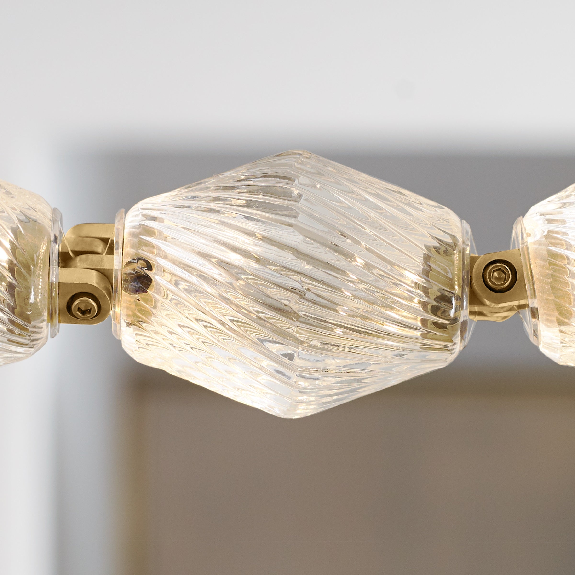 Karma Modern Minimalist Metal Glass Chandelier - Lamp Copper