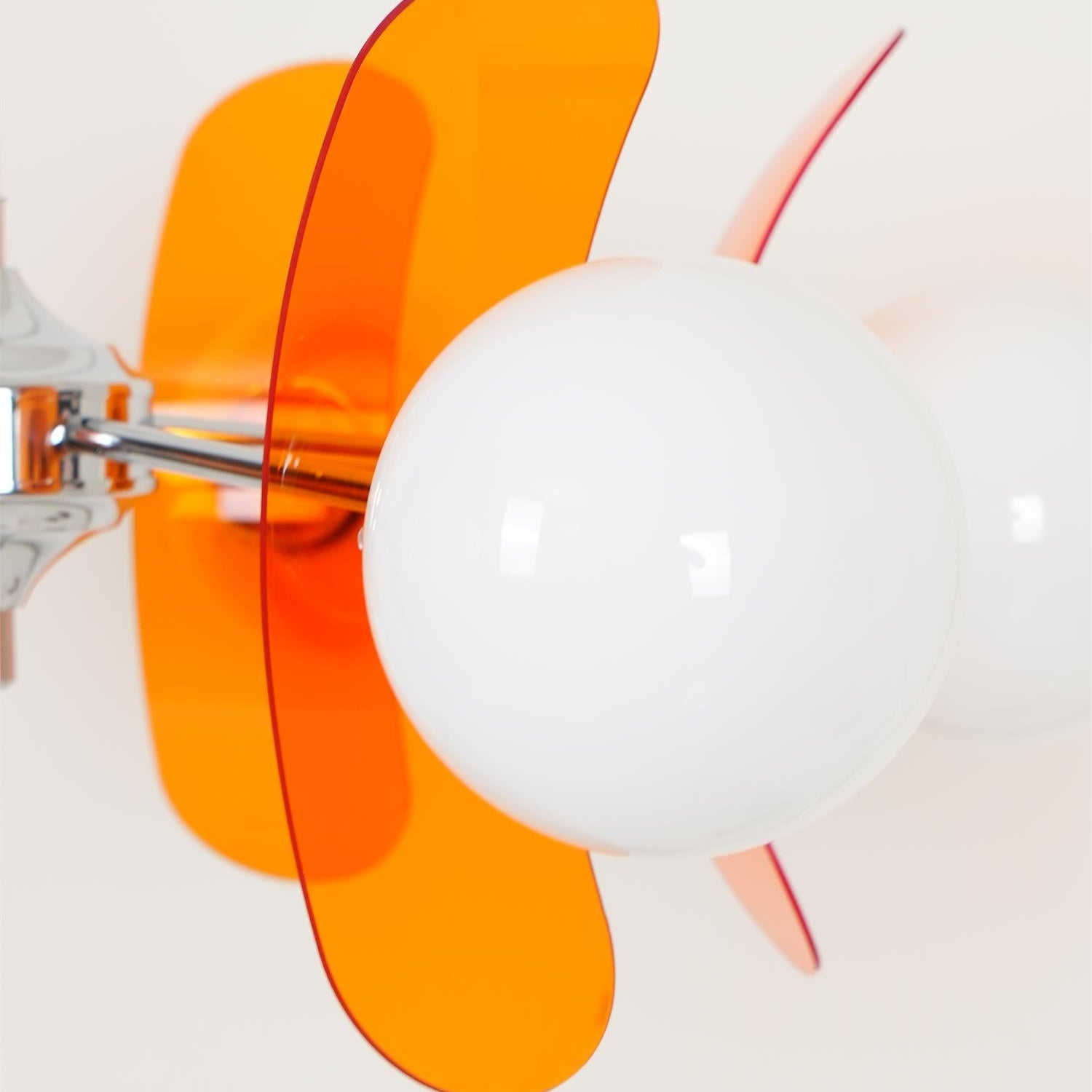 Prism Creativity Sputnik Orange Glass Acrylic Chandelier - Lamp Copper