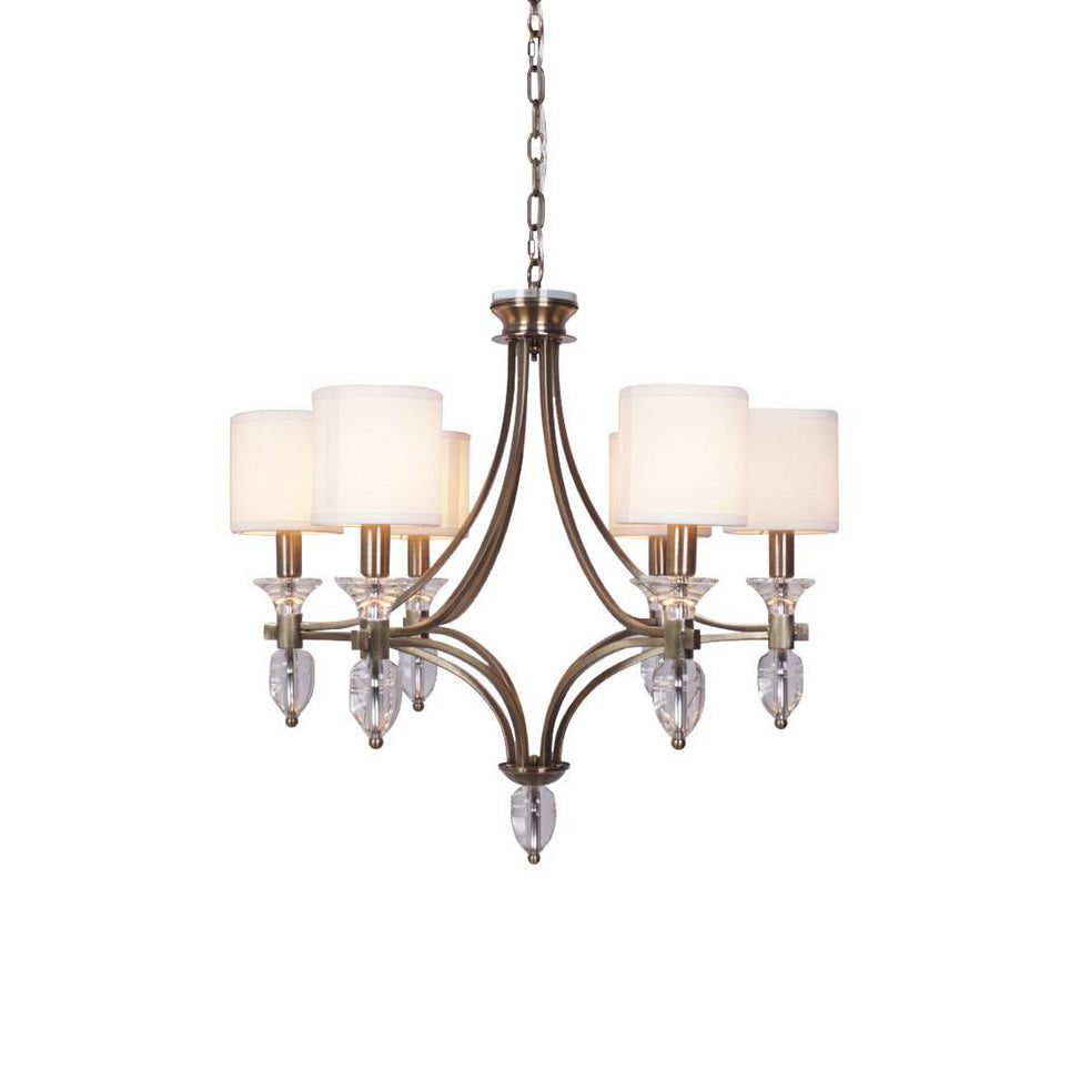 Rift Vintage Luxury Glass Metal Chandelier - Lamp Copper