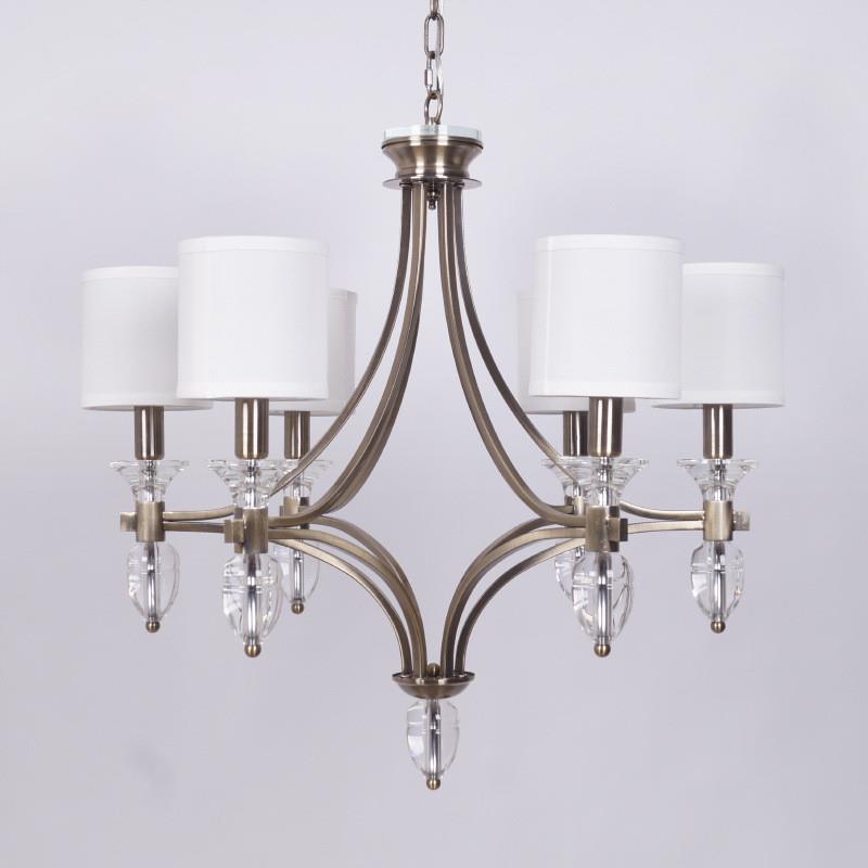 Rift Vintage Luxury Glass Metal Chandelier - Lamp Copper