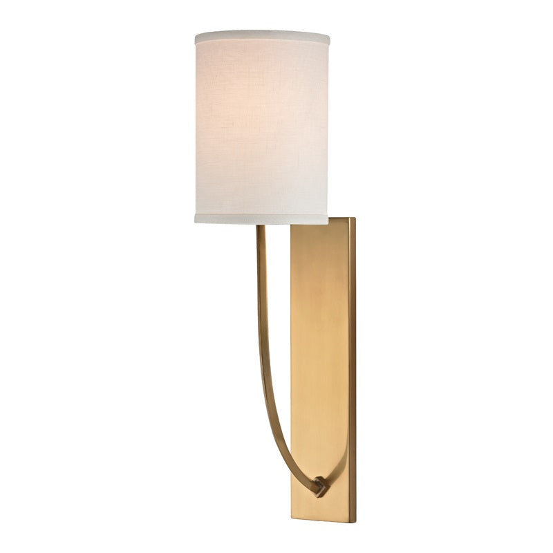Slate Modern Minimalist Metal Fabric Wall Lamp - Lamp Copper
