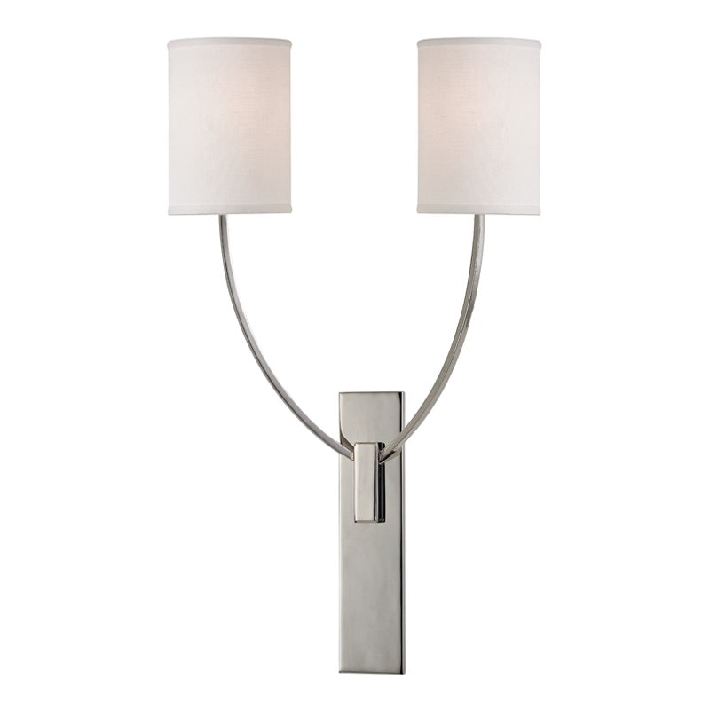 Slate Modern Minimalist Metal Fabric Wall Lamp - Lamp Copper