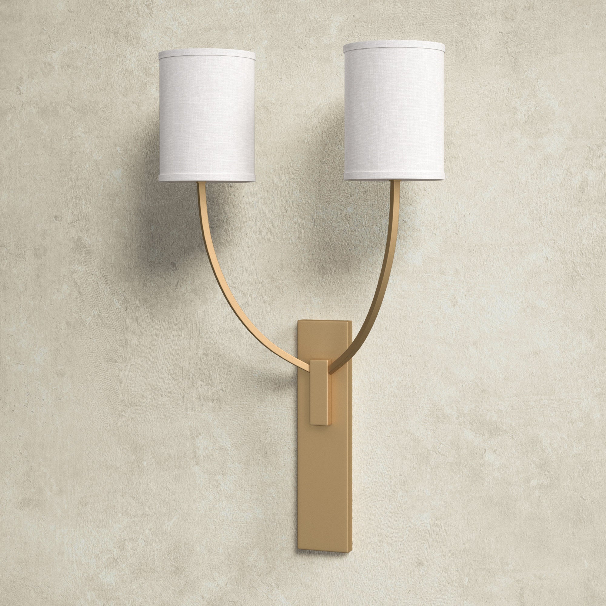 Slate Modern Minimalist Metal Fabric Wall Lamp - Lamp Copper