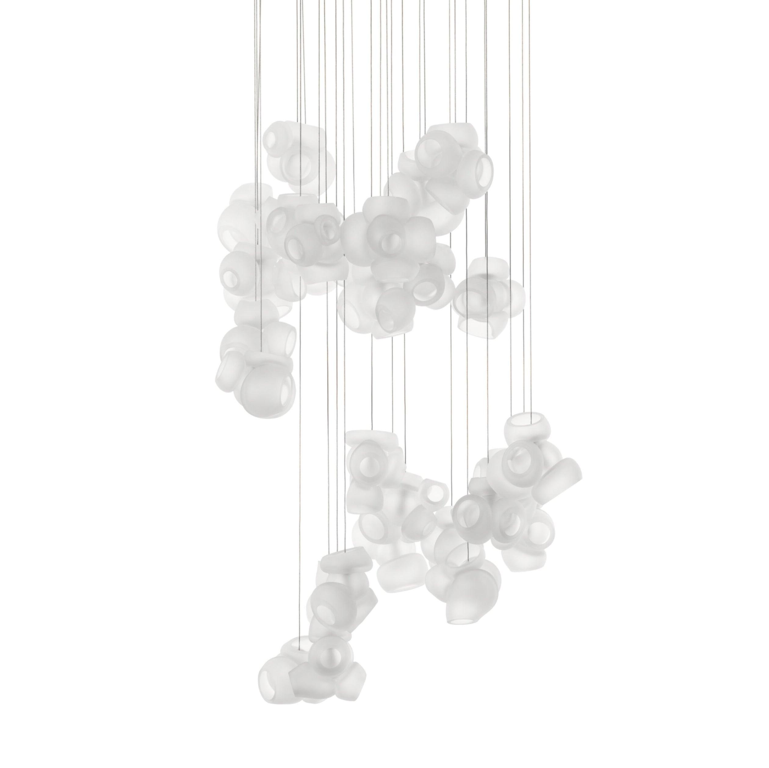 Zamarir Bubbles Cluster Metal Glass Pendant Light - Blowlighting