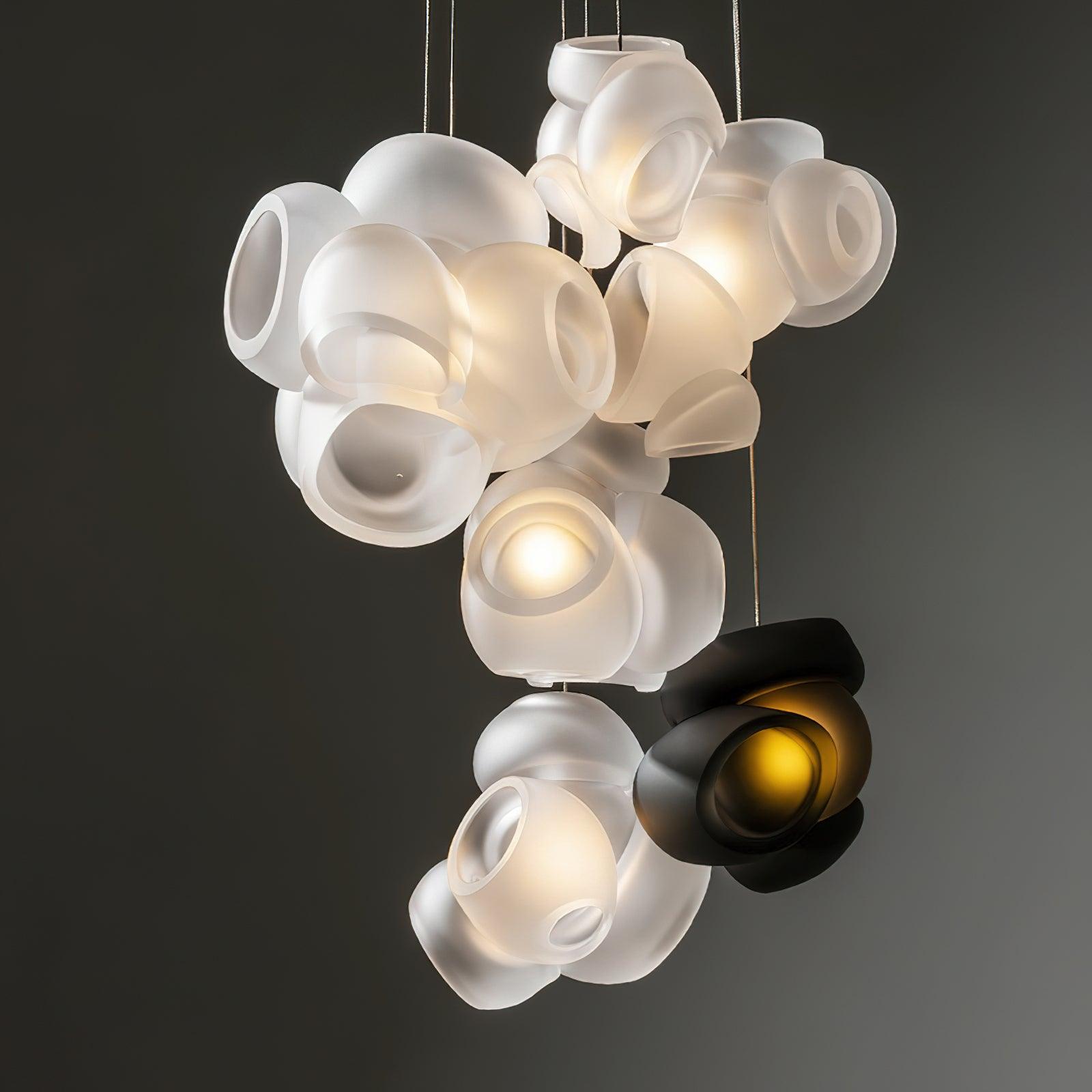 Zamarir Bubbles Cluster Metal Glass Pendant Light - Blowlighting