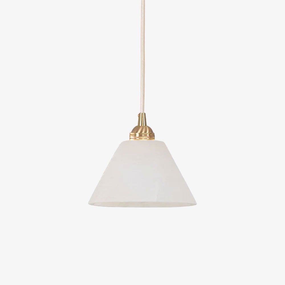 Liora Minimalist Alabaster Pendant Light - Blowlighting