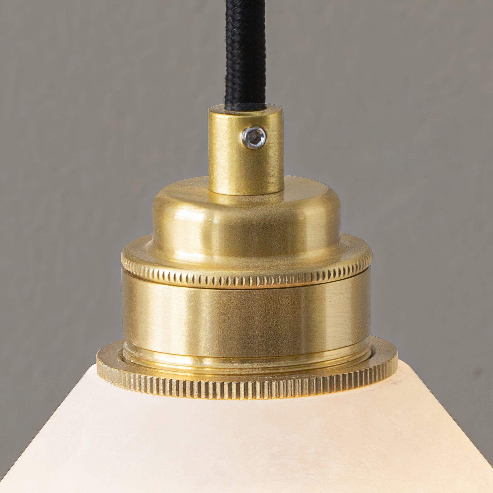 Xen Modern Minimalist Brass Alabaster Pendant Lamp - Lamp Copper