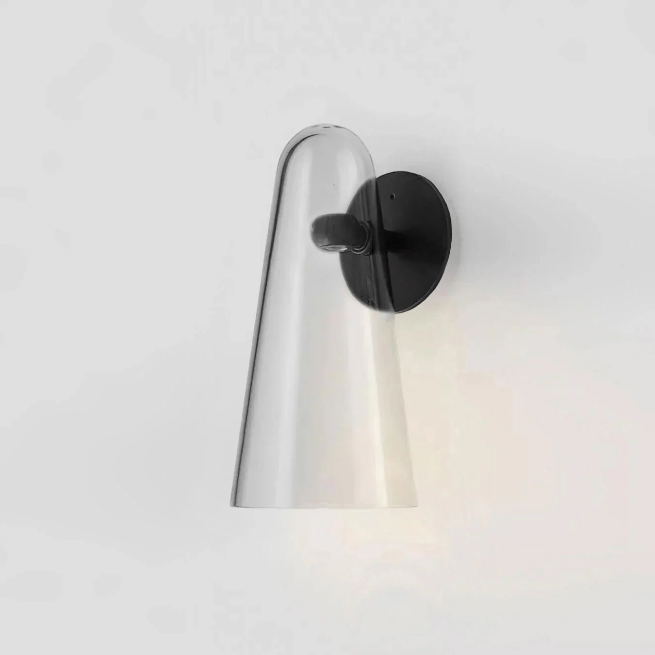 Yoke Modern Minimalist Metal Glass Wall Lamp - Lamp Copper