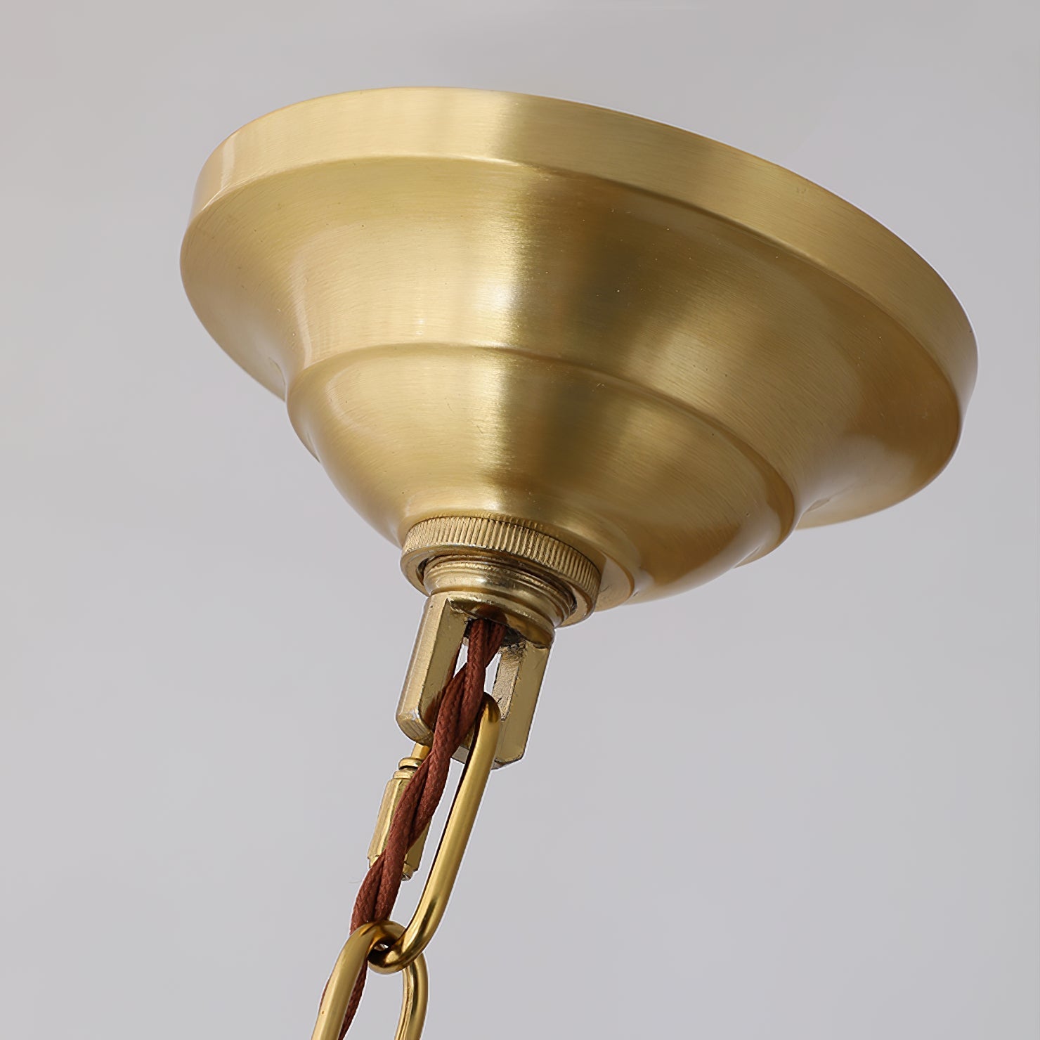 Ogle Individual Creativity Flower Metal Glass Chandelier - Lamp Copper