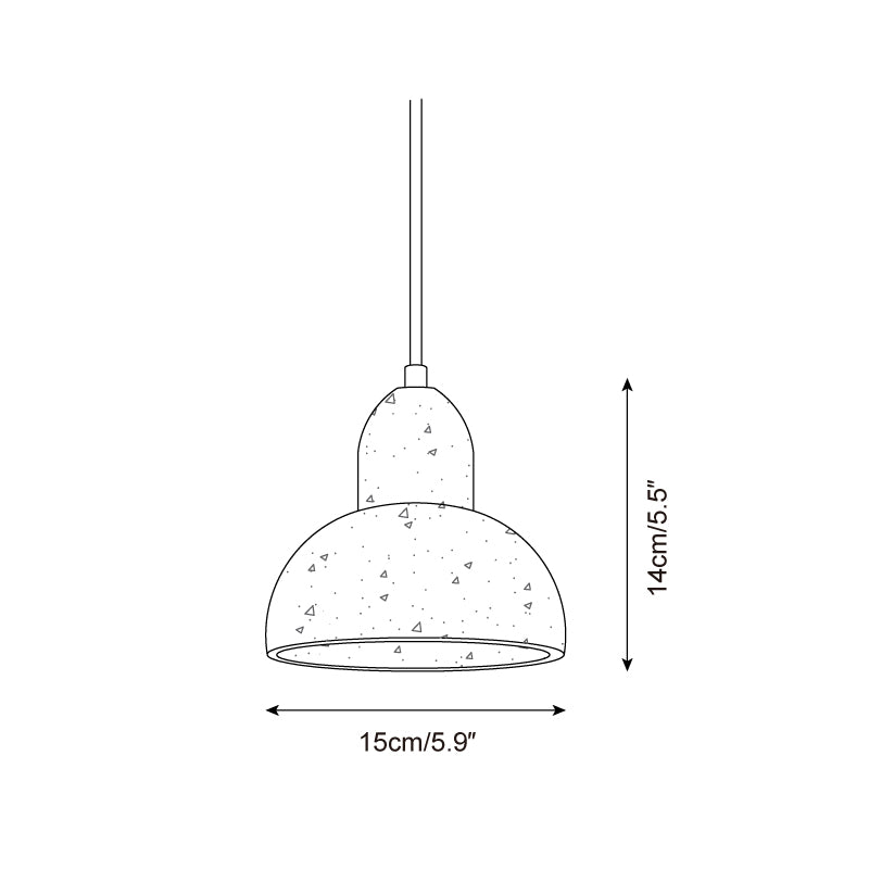 Ritta Lava Pendant Light Travertine - Letslighting