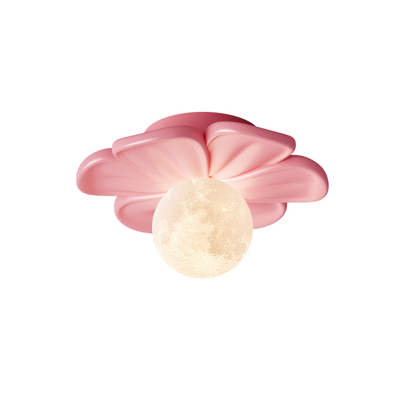 Quip Individual Creativity Bloom Flower Resin Ceiling Lamp - Lamp Copper
