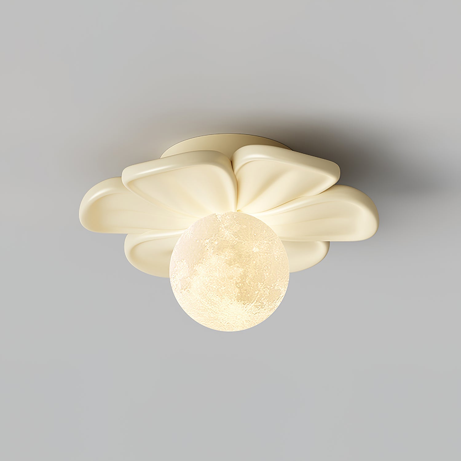 Quip Individual Creativity Bloom Flower Resin Ceiling Lamp - Lamp Copper
