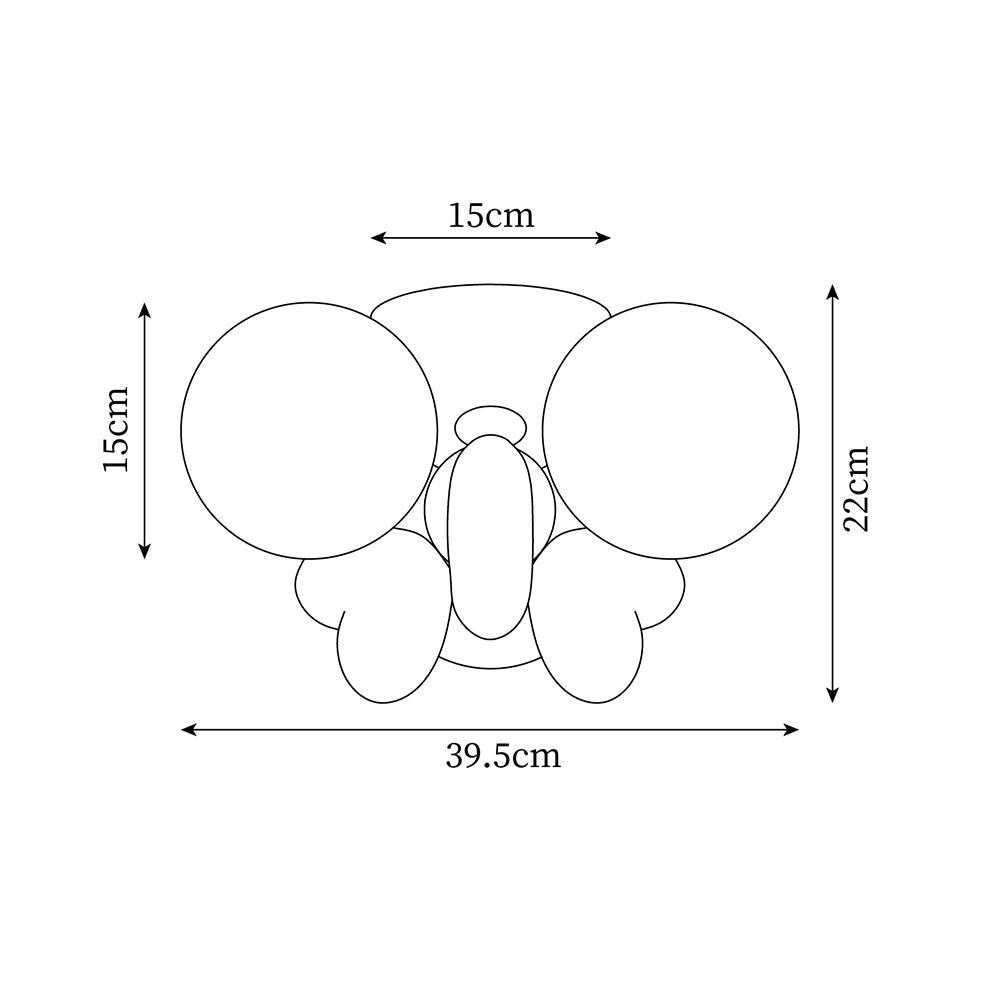 Nica Ceiling Light Cream Elegant Soft Glow - Letslighting