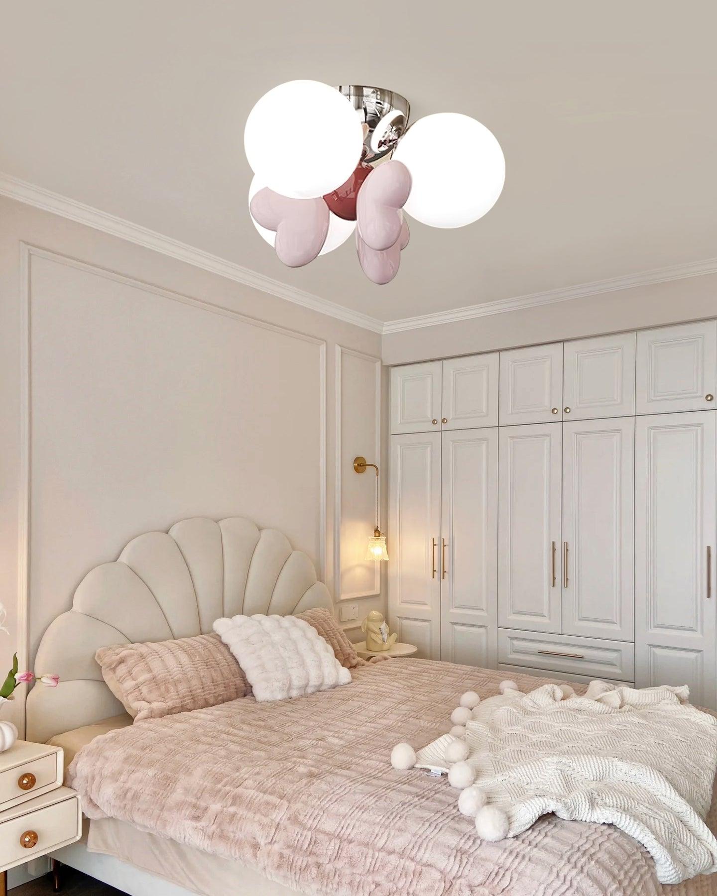 Nica Ceiling Light Cream Elegant Soft Glow - Letslighting