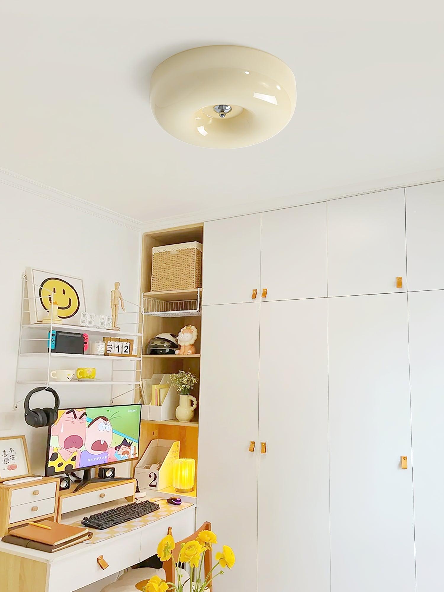 Cream Pudding Ceiling Lamp - Blowlighting