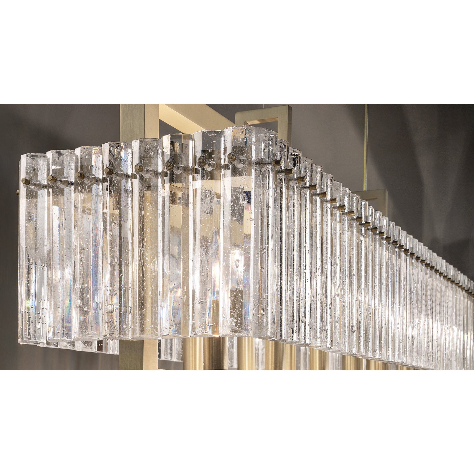 Rever Modern Minimalist Luxury Brass Metal Glass Chandelier - Lamp Copper