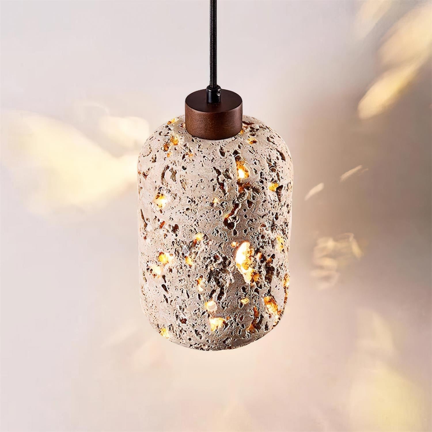 Eryno Concrete Travertine Pendant Lamp - Letslighting