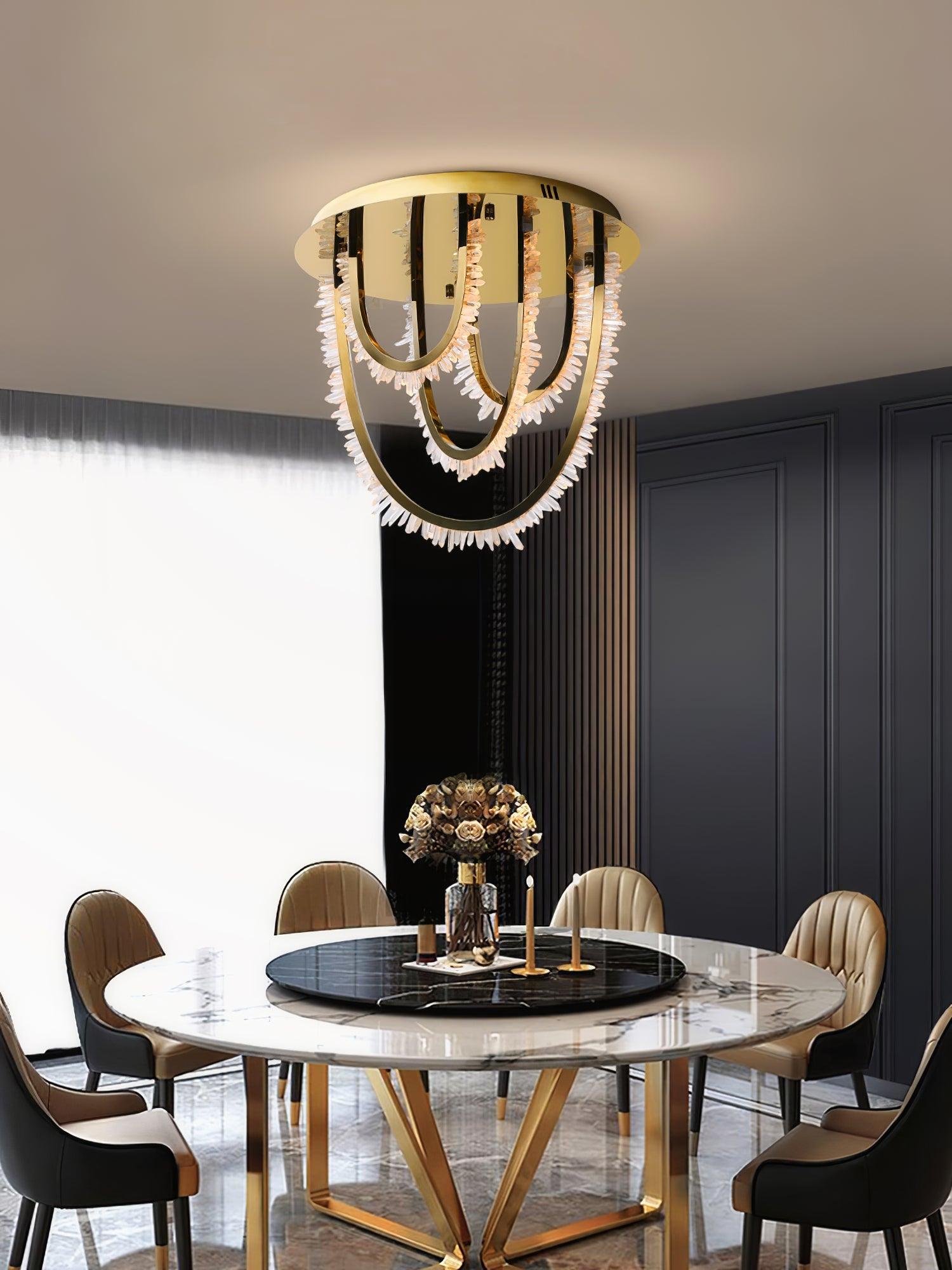 Crystal Individual Creativity Corde Metal Crystal Ceiling Light - Blowlighting