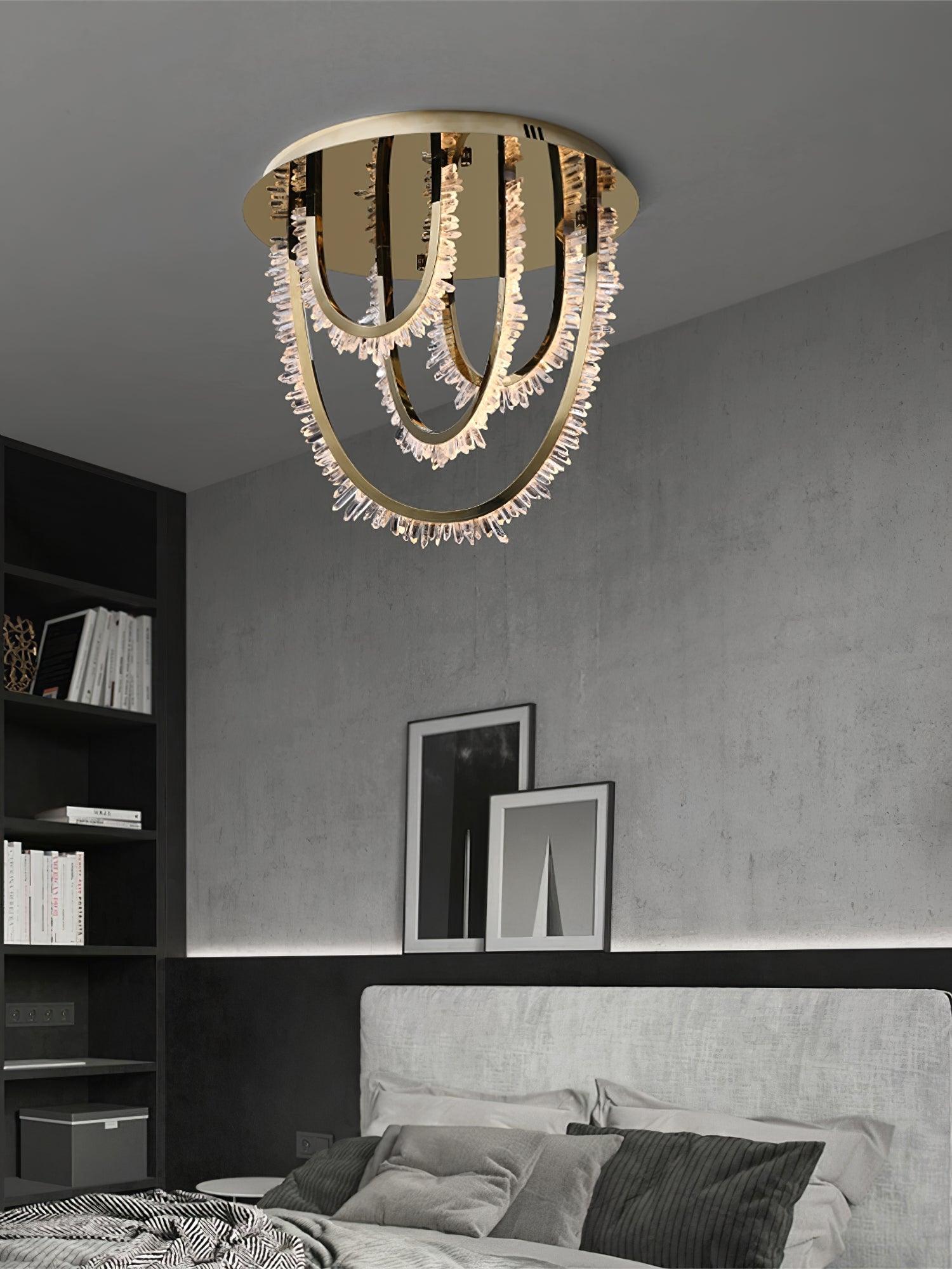 Crystal Individual Creativity Corde Metal Crystal Ceiling Light - Blowlighting