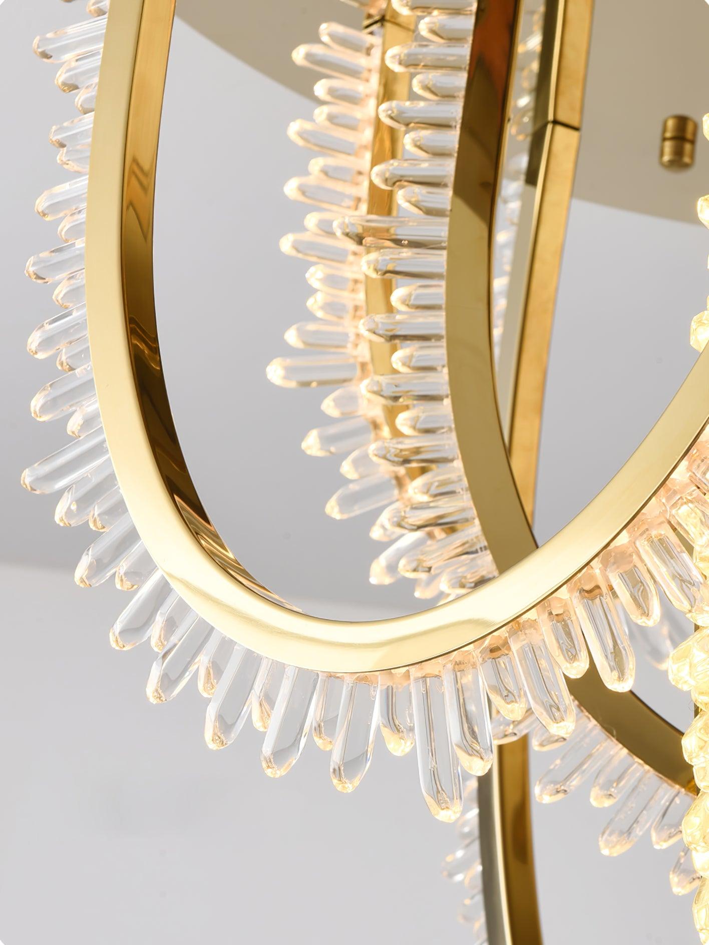 Crystal Individual Creativity Corde Metal Crystal Ceiling Light - Blowlighting