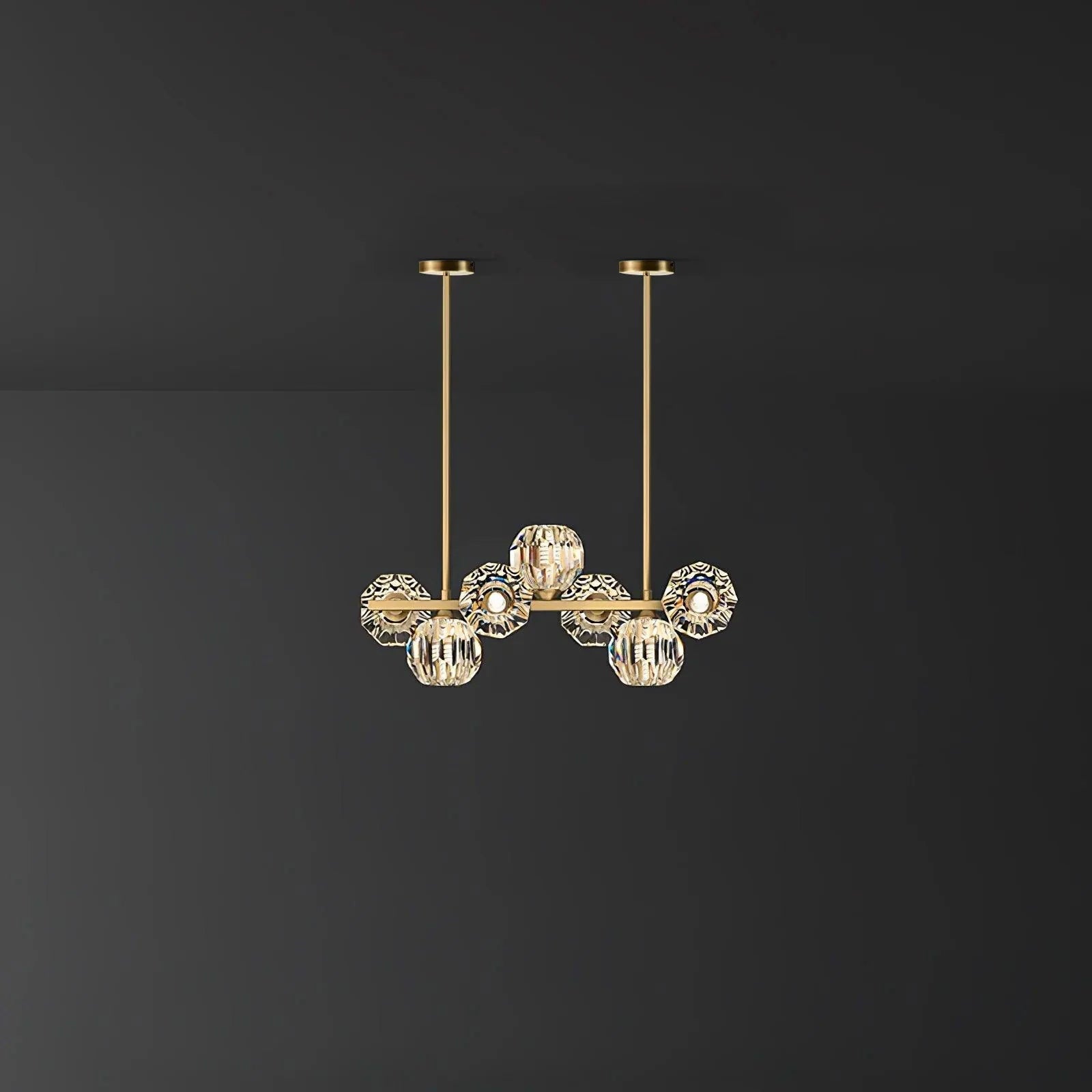 Crystal Glass Ball Chandelier - Blowlighting