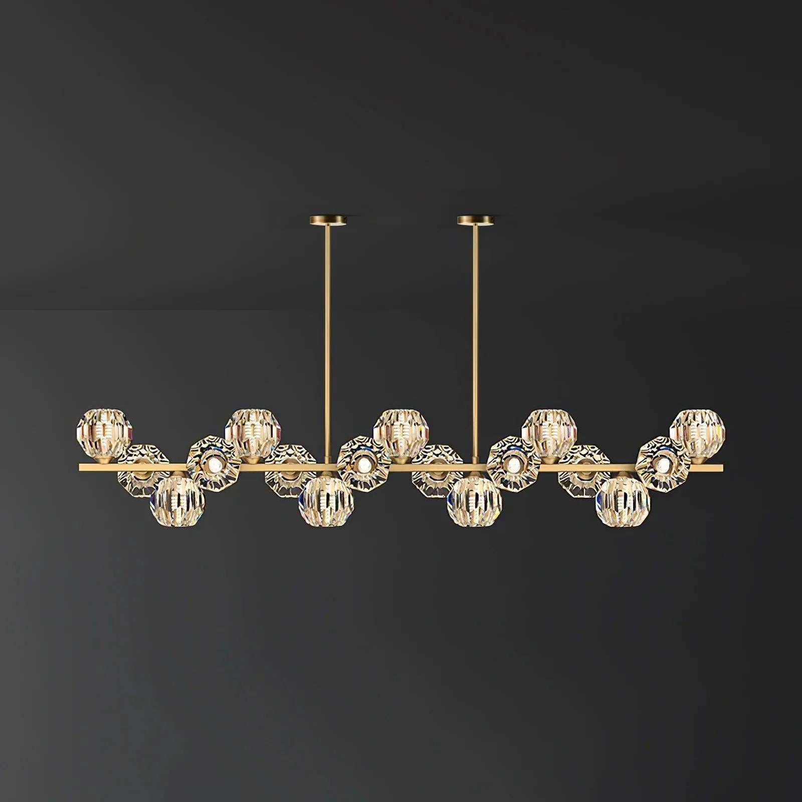 Crystal Glass Ball Chandelier - Blowlighting