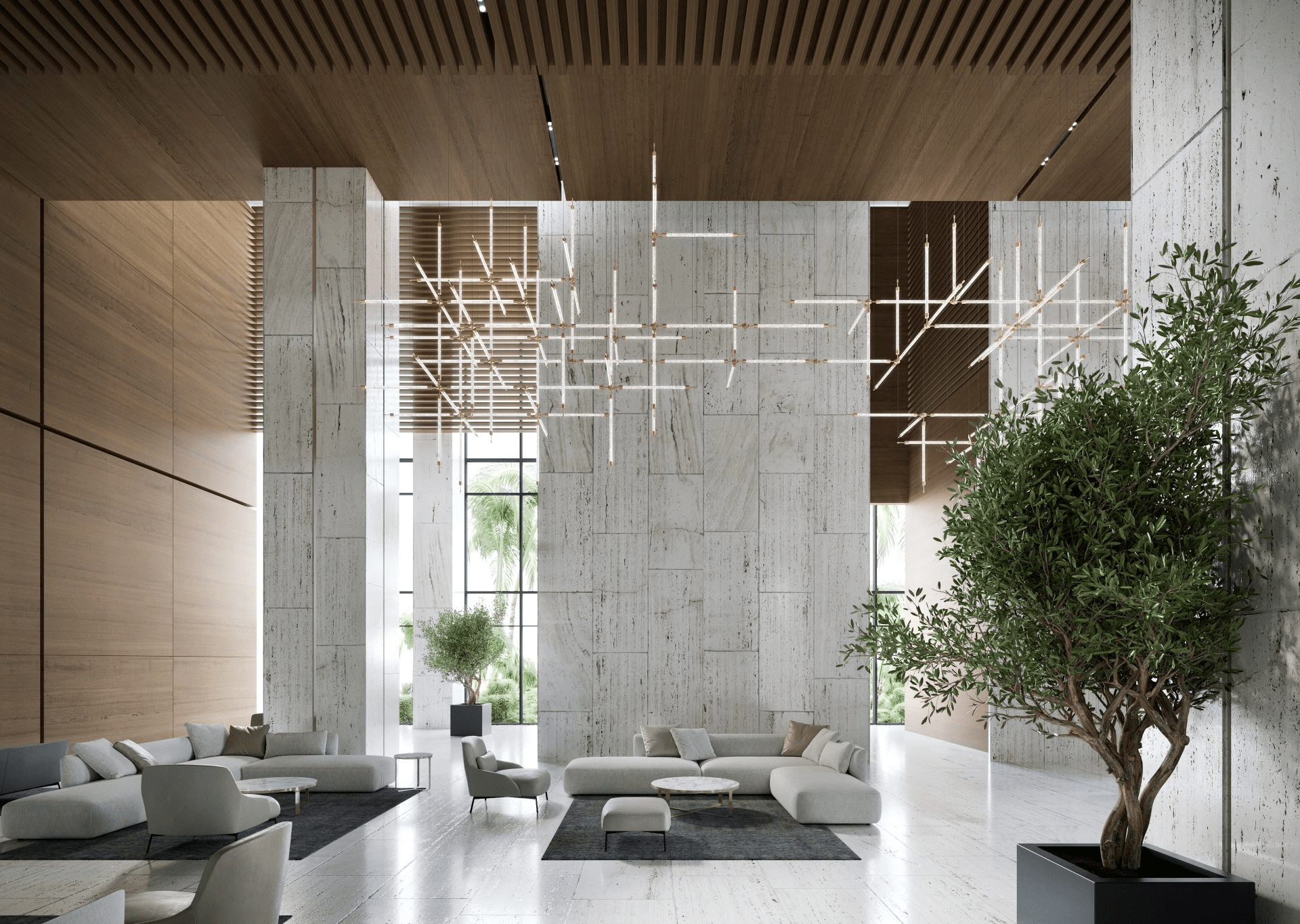 Photon Lustre Personnalisé en Grille de Cristal