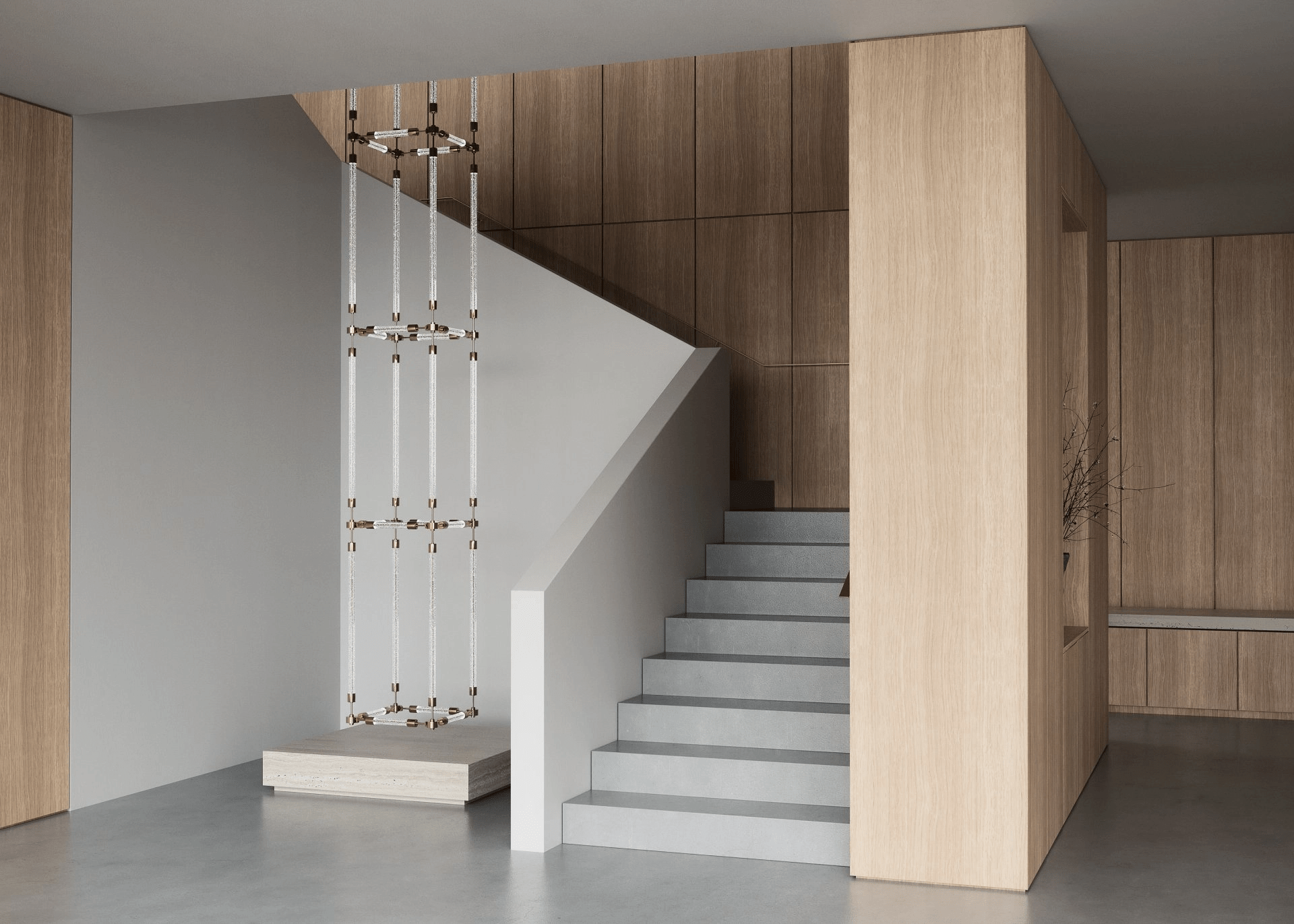 Photon Lustre Personnalisé en Grille de Cristal