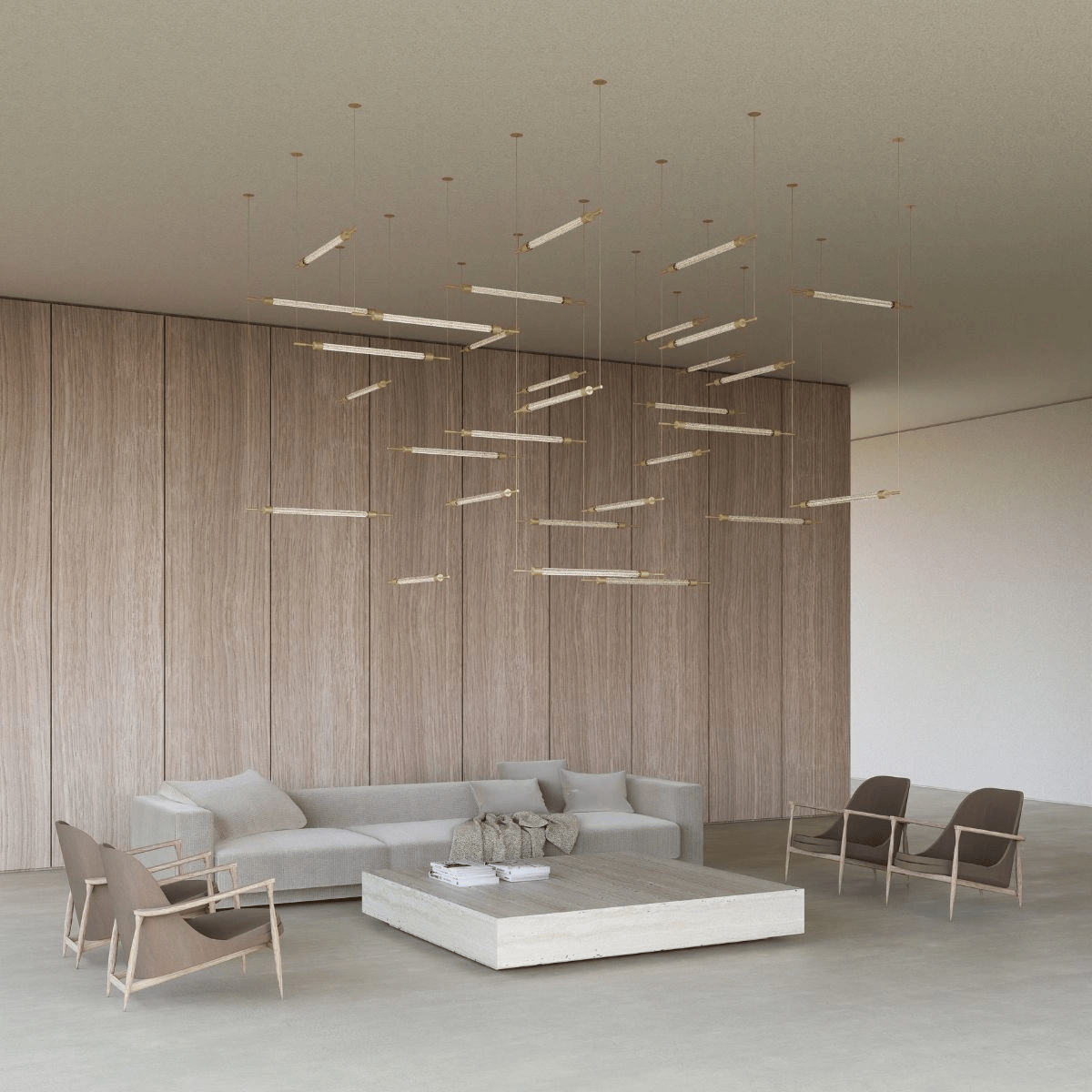 Photon Lustre Personnalisé en Grille de Cristal