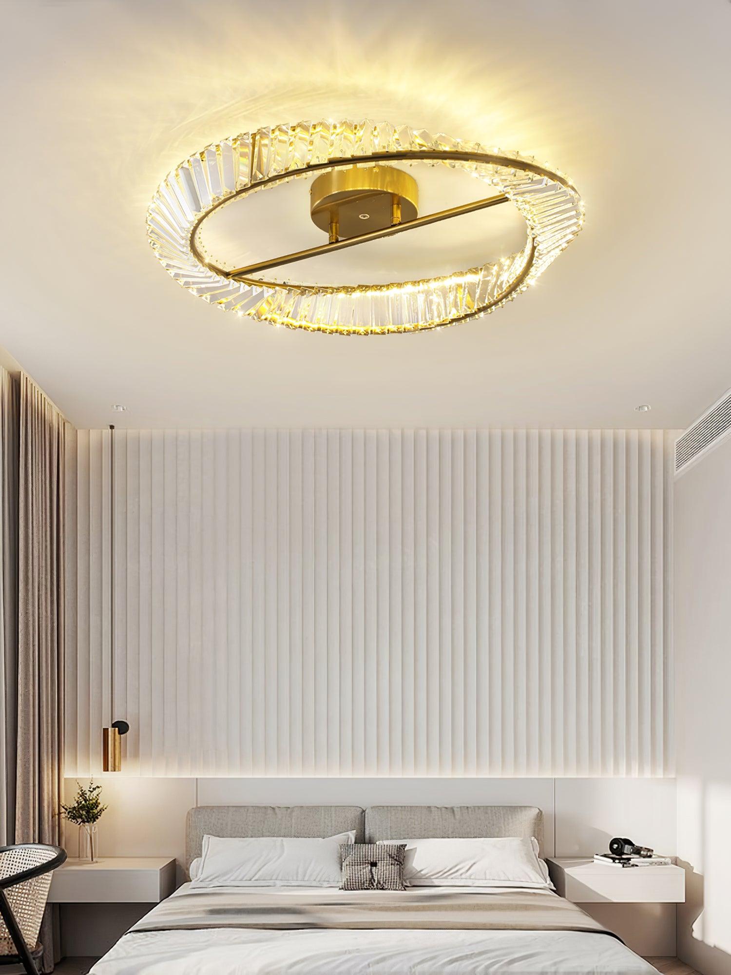 Crystal Rings Ceiling Lamp - Blowlighting