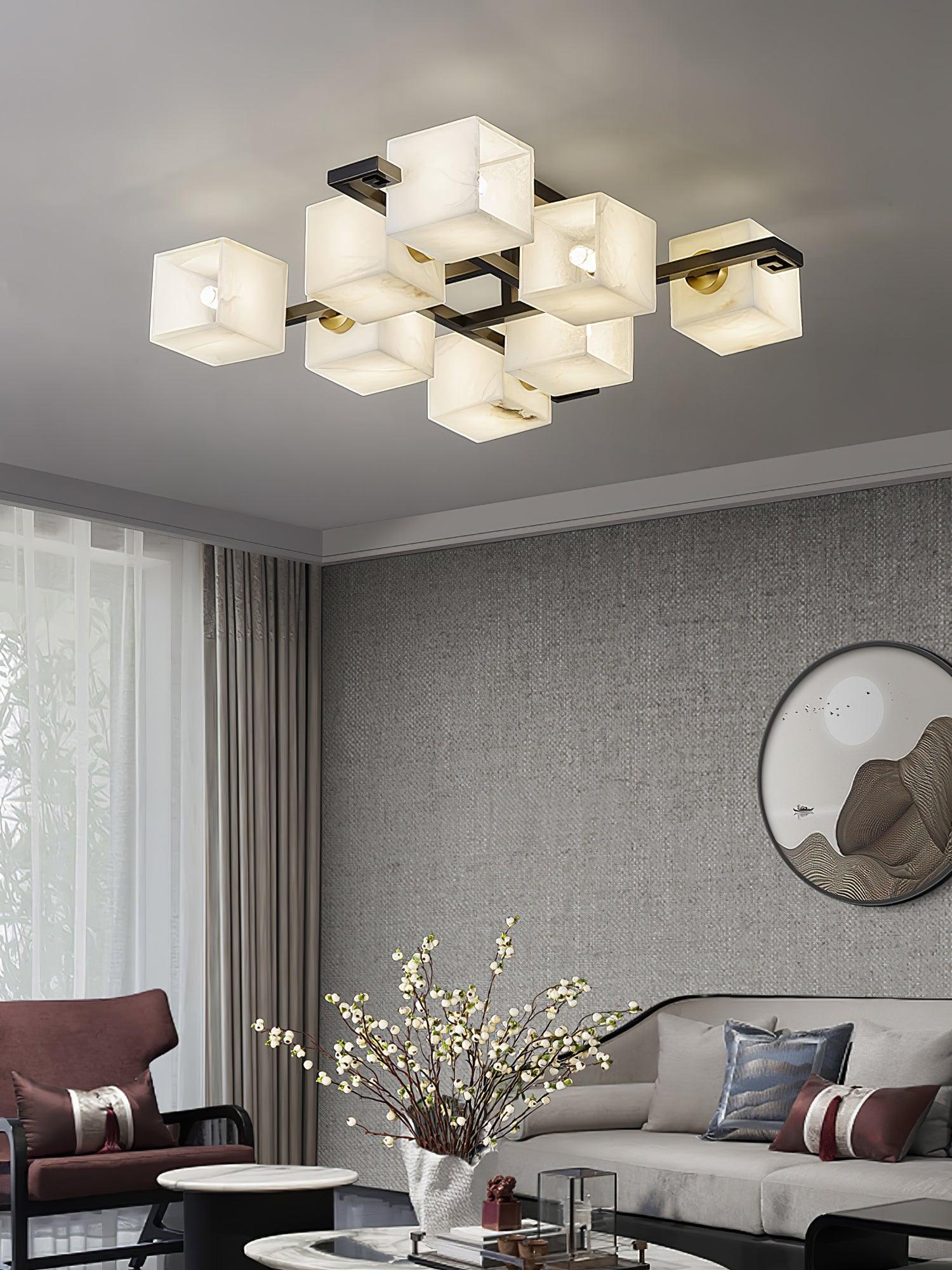 Kaelen Alabaster Ceiling Light - Letslighting