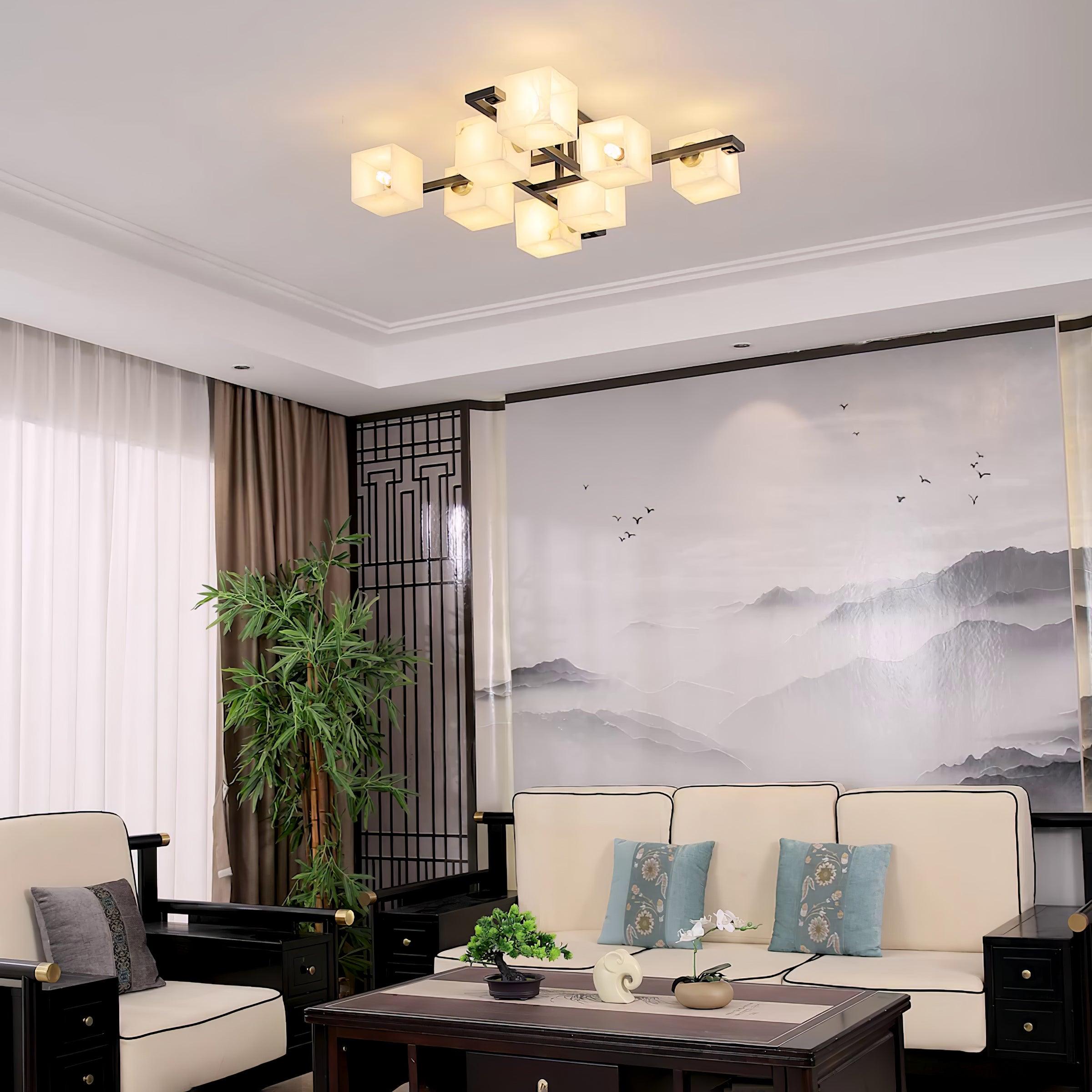 Kaelen Alabaster Ceiling Light - Letslighting