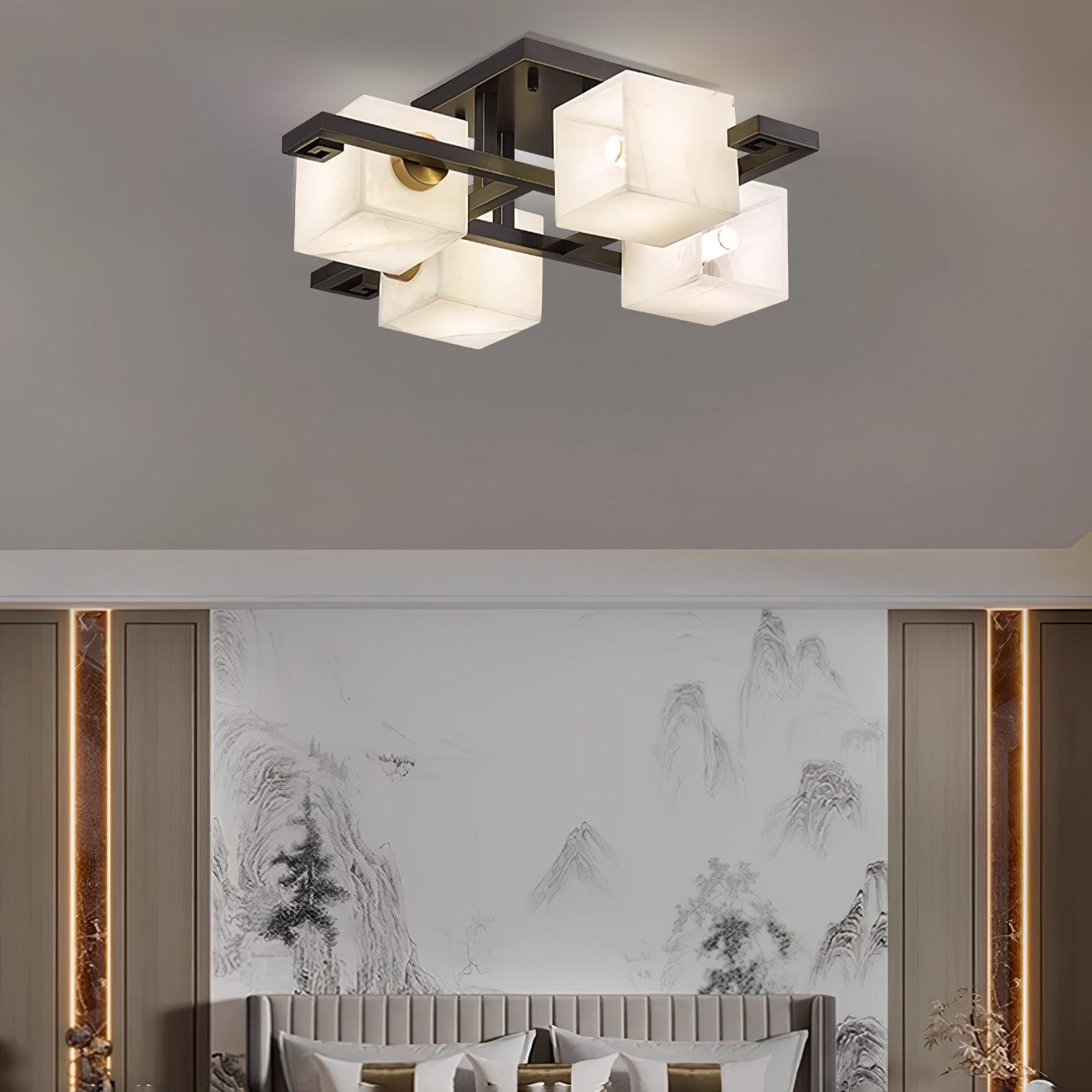 Kaelen Alabaster Ceiling Light - Letslighting