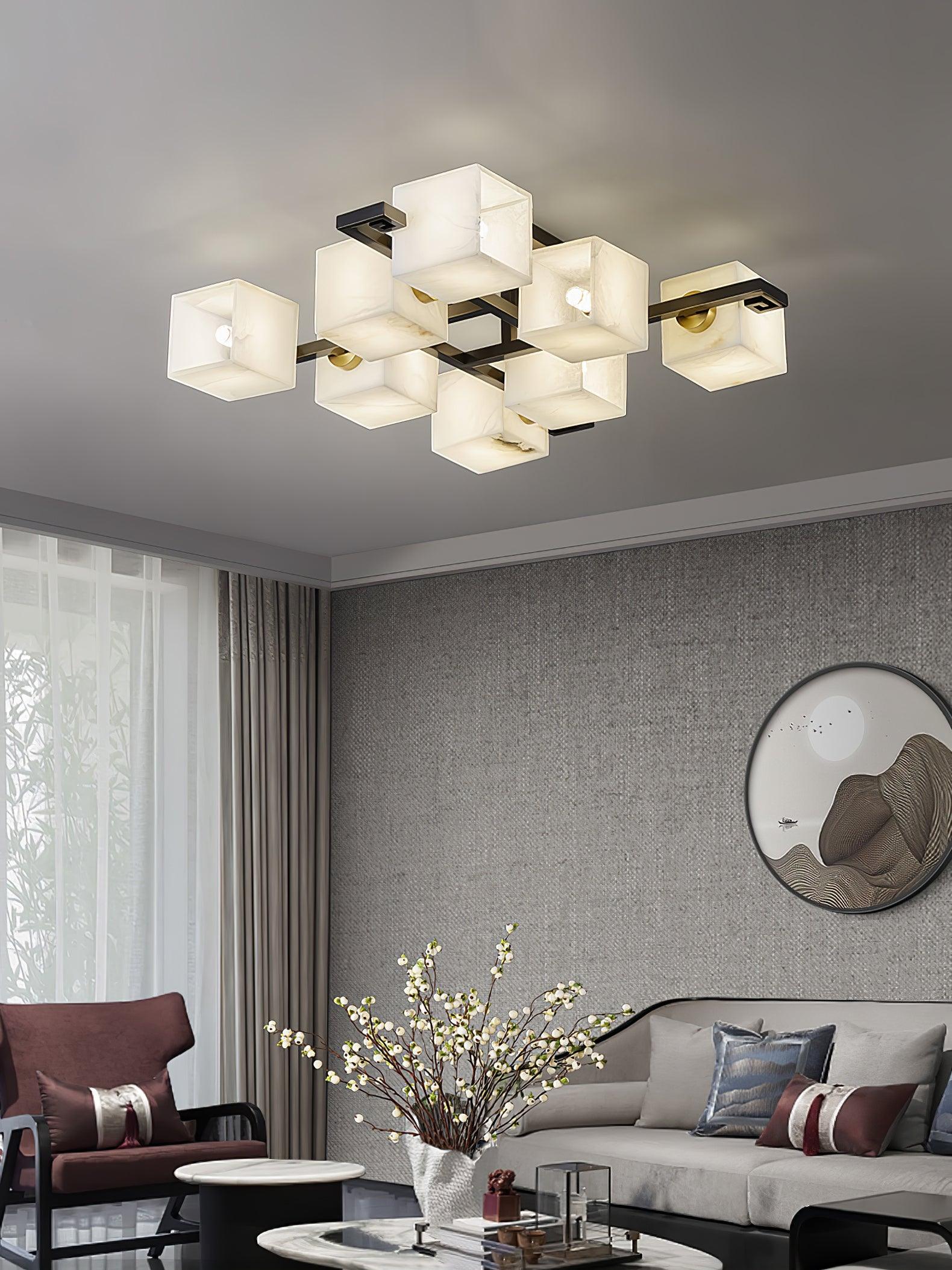 Kaelen Alabaster Ceiling Light - Letslighting