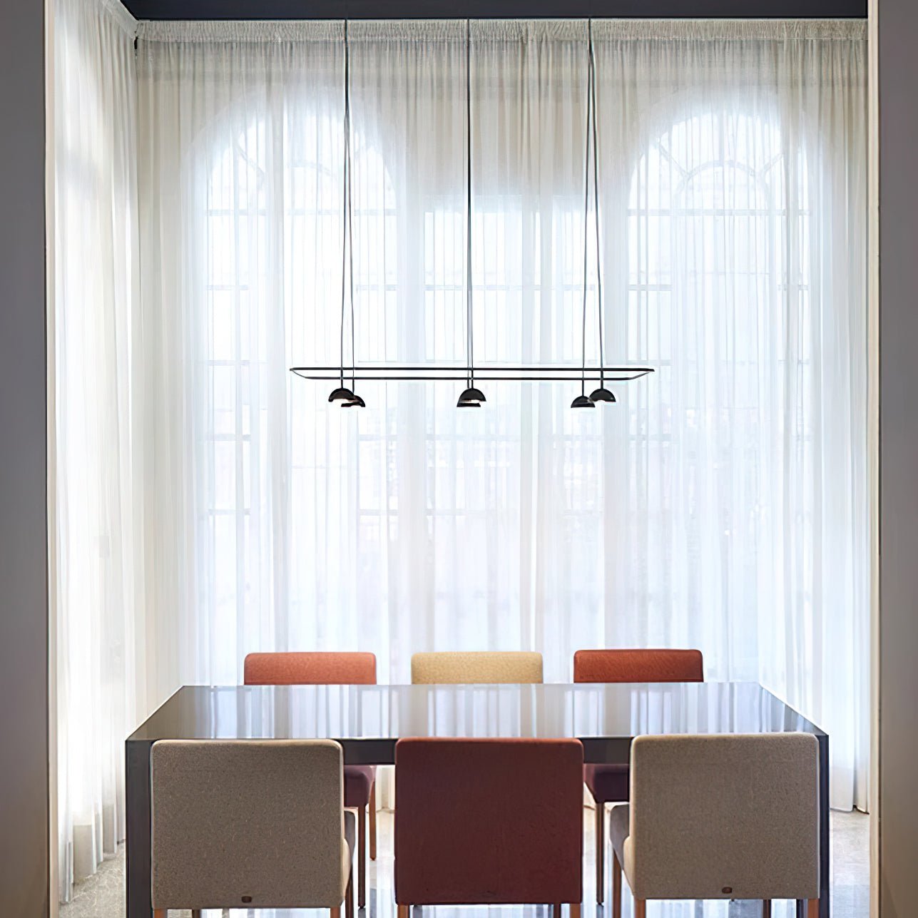 Aurora Chandelier LED Sleek - Blowlighting
