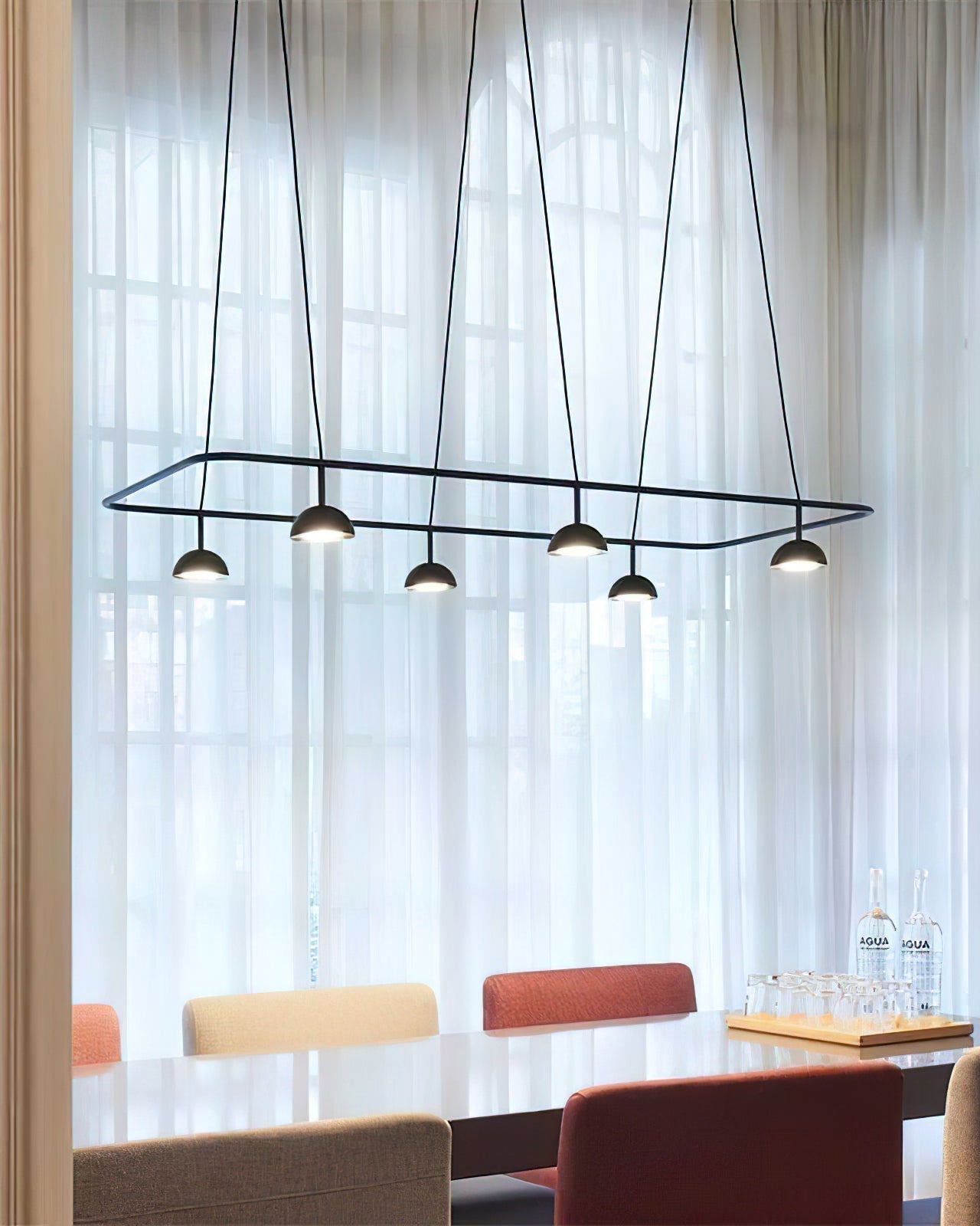 Aurora Chandelier LED Sleek - Blowlighting
