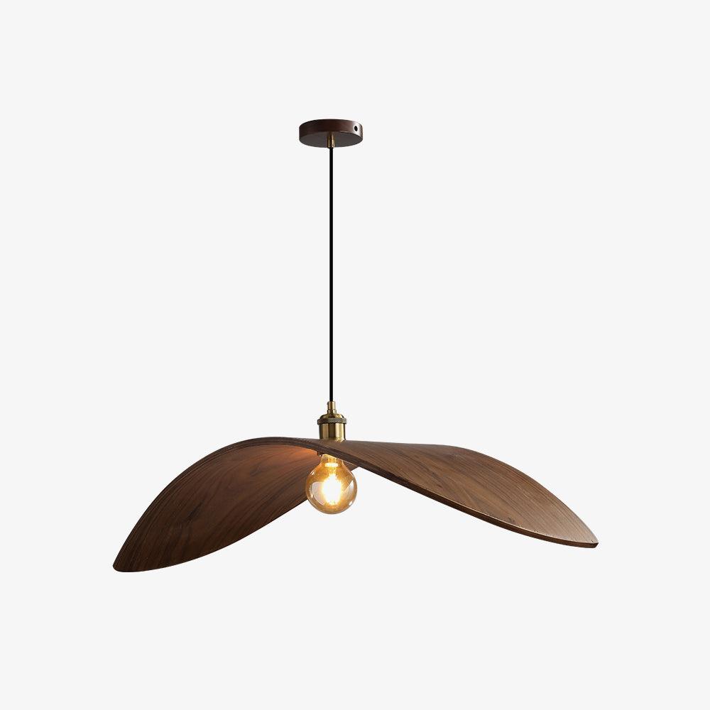 Muto Suspension Incuvré Minimaliste, Metal/Bois, Bois, Chambre