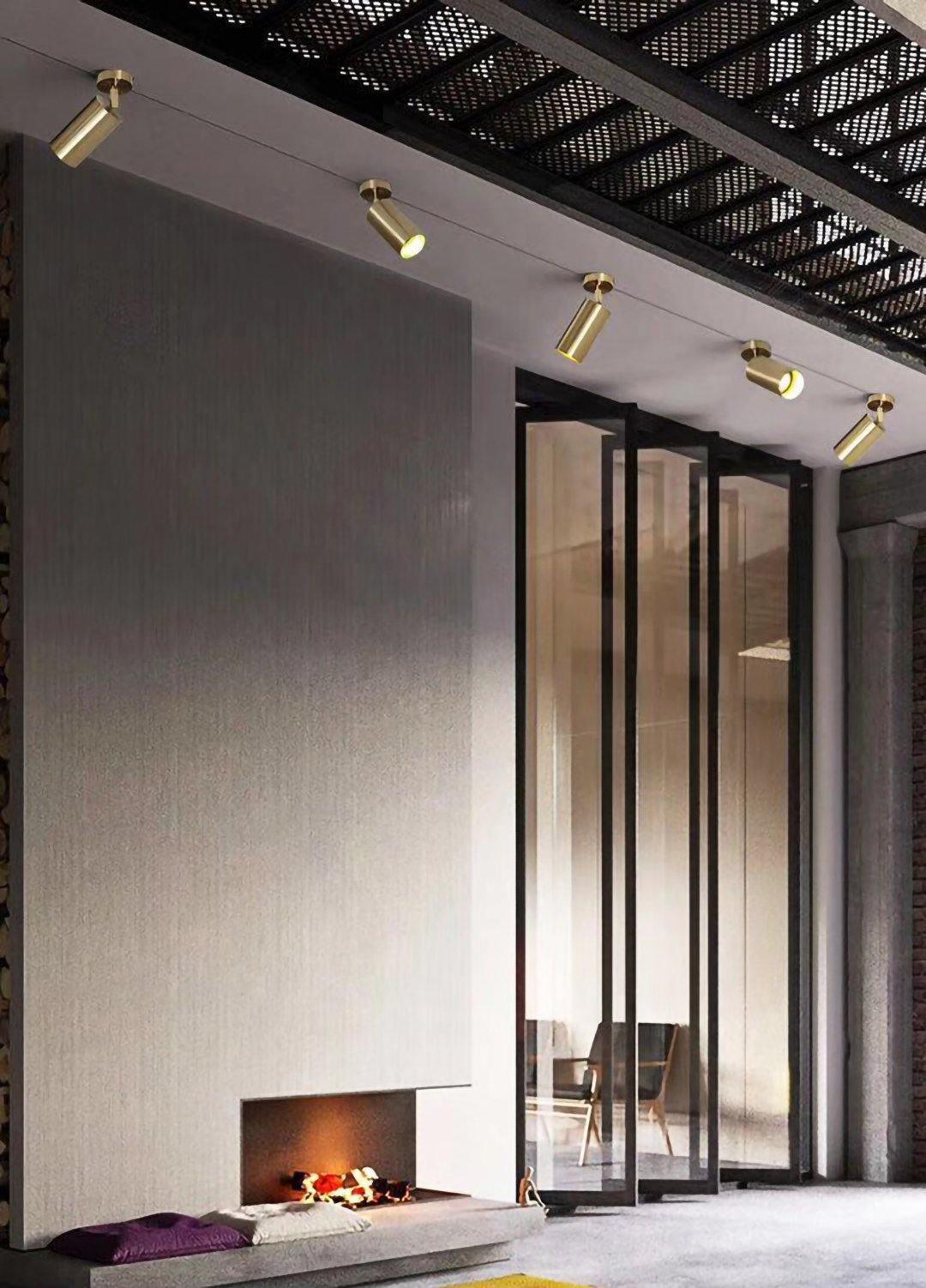 Cylinder Brass Series Ceiling Lamp - Blowlighting