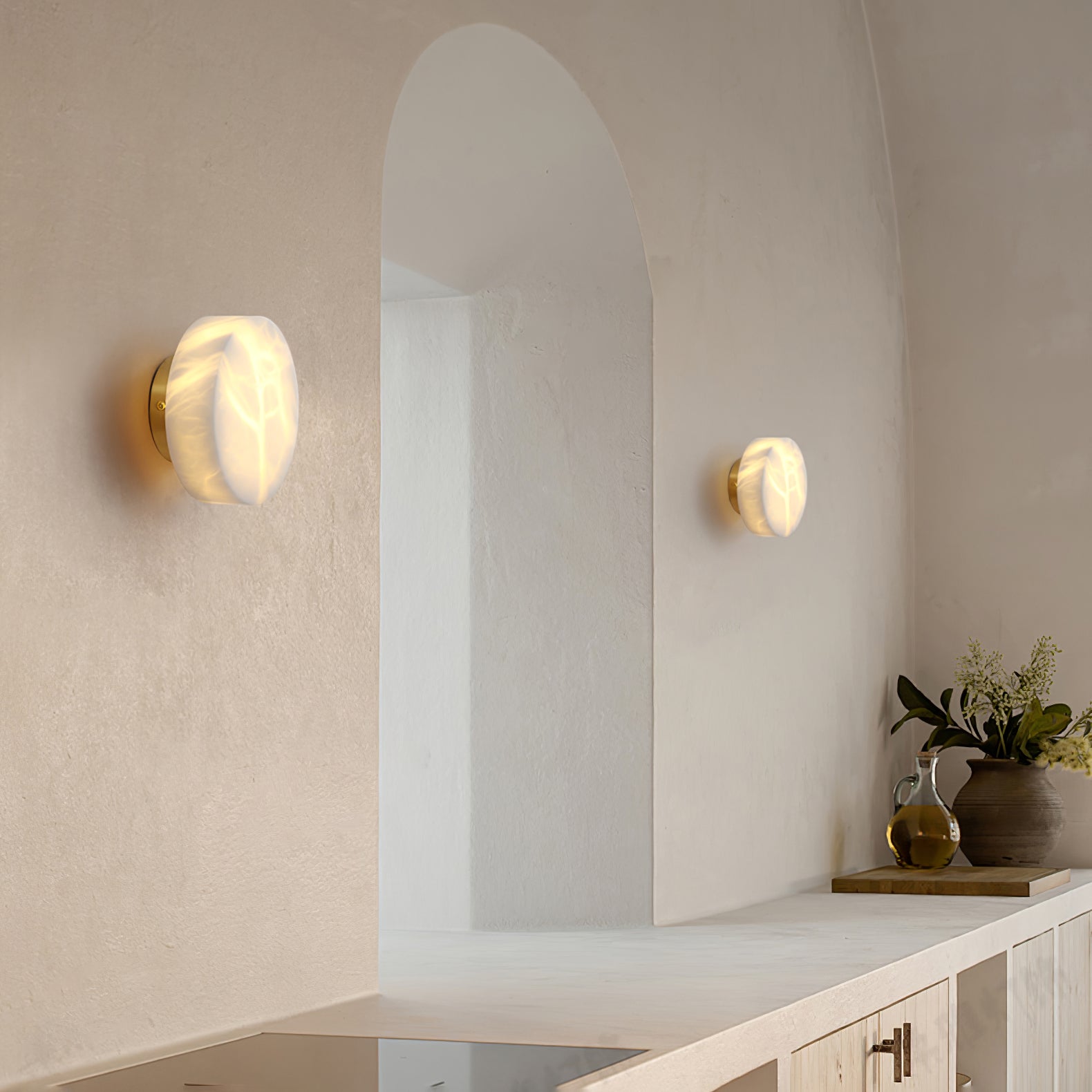 Olzorira Alabaster Wall Light - Letslighting